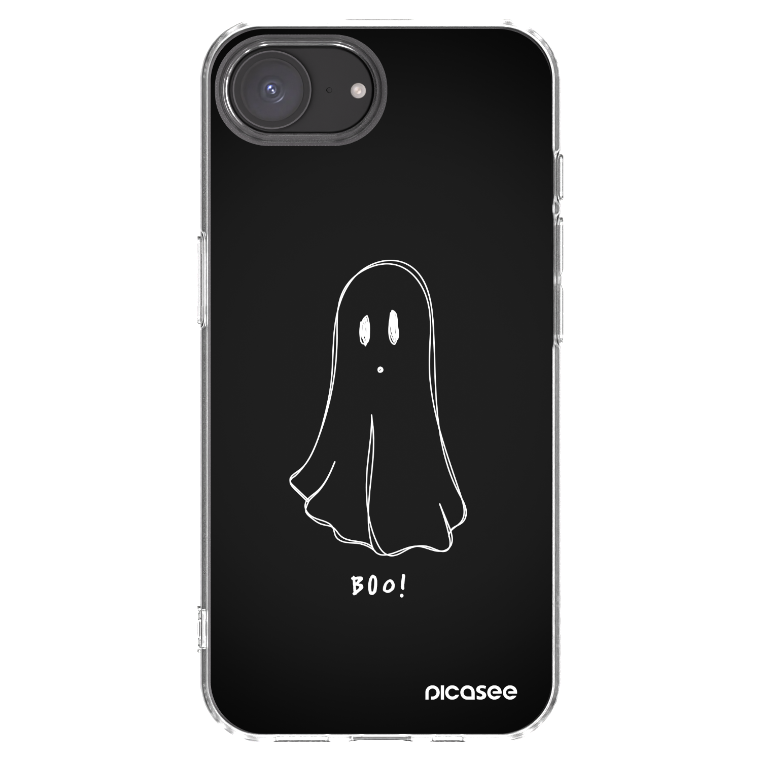 Picasee silikonska prozirna maskica za Apple iPhone 16e - Ghost 2