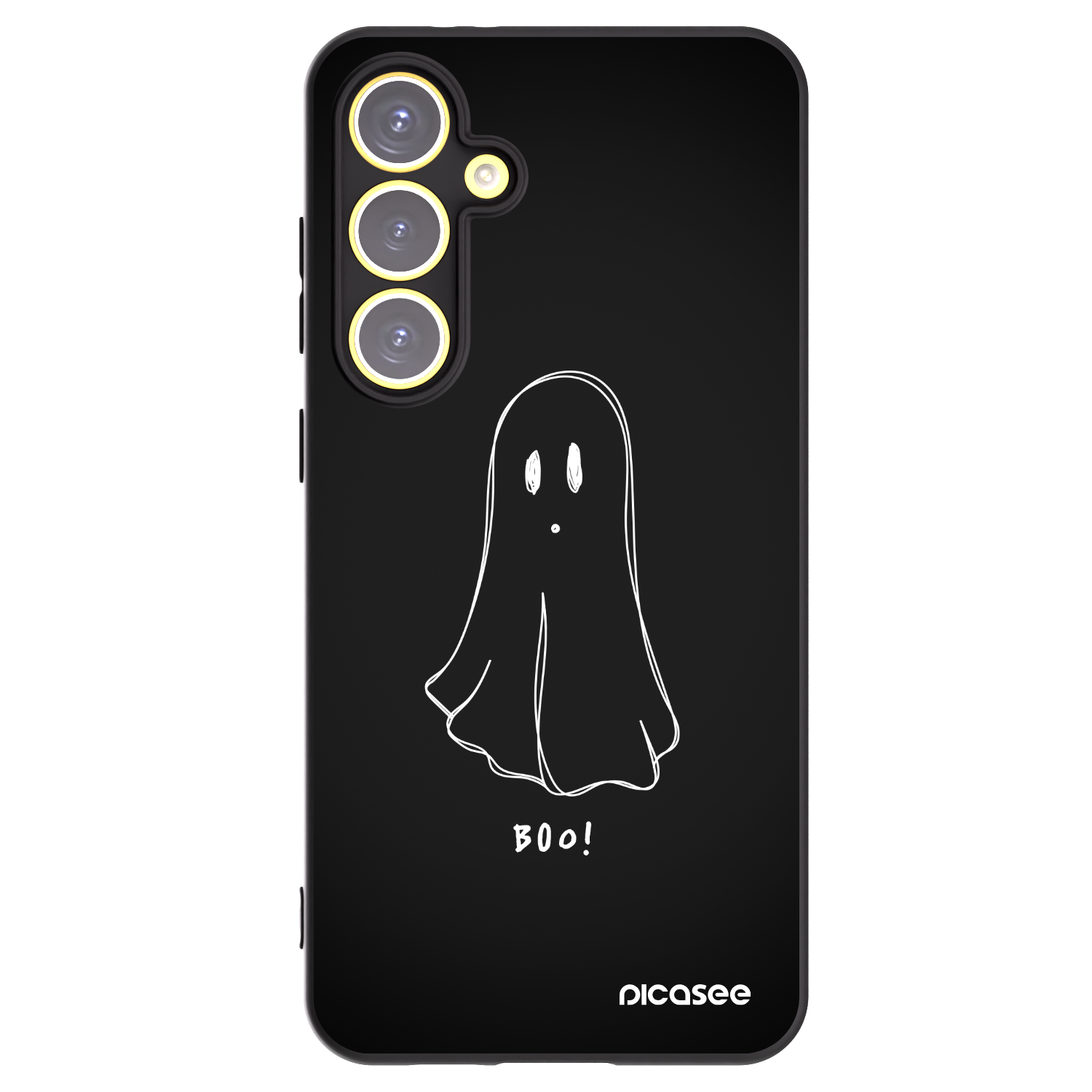 Picasee crna silikonska maskica za Samsung Galaxy S24 FE S721B - Ghost 2