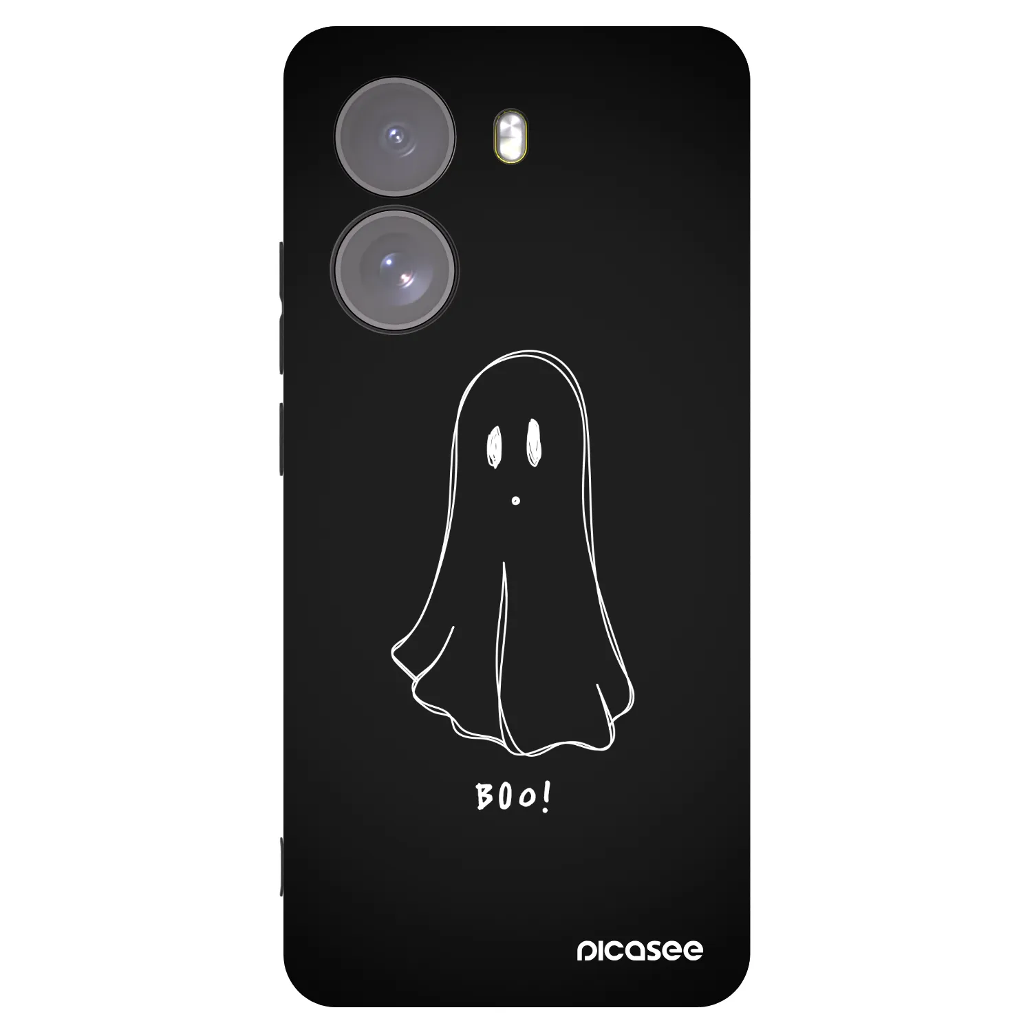 Picasee crna silikonska maskica za Xiaomi Poco X7 - Ghost 2