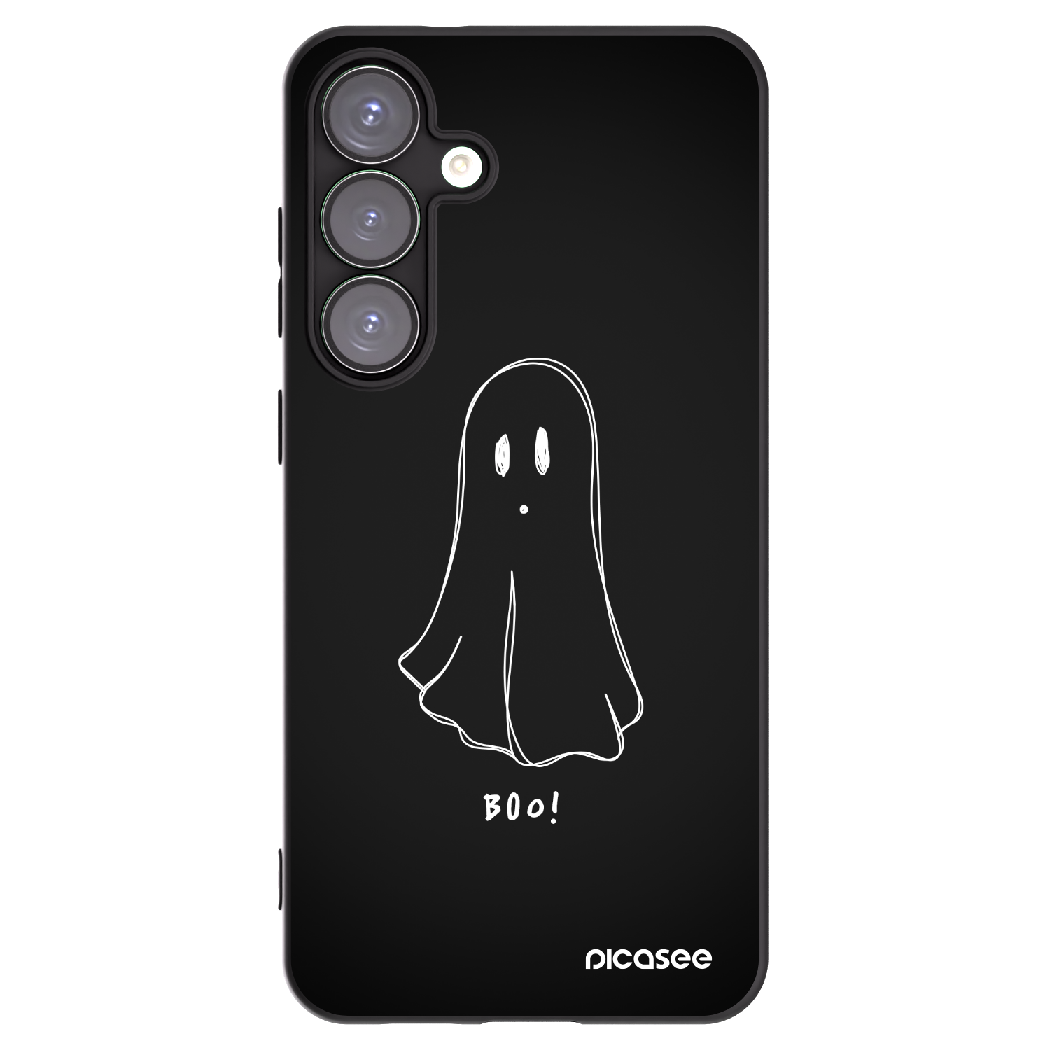 Picasee crna silikonska maskica za Samsung Galaxy S25+ 5G - Ghost 2