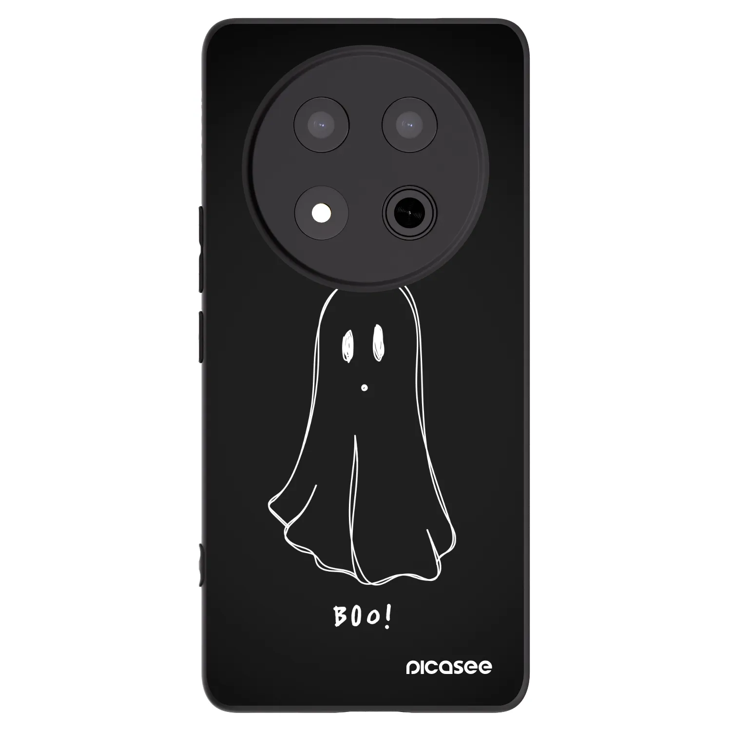 Picasee crna silikonska maskica za Honor Magic7 Lite 5G - Ghost 2