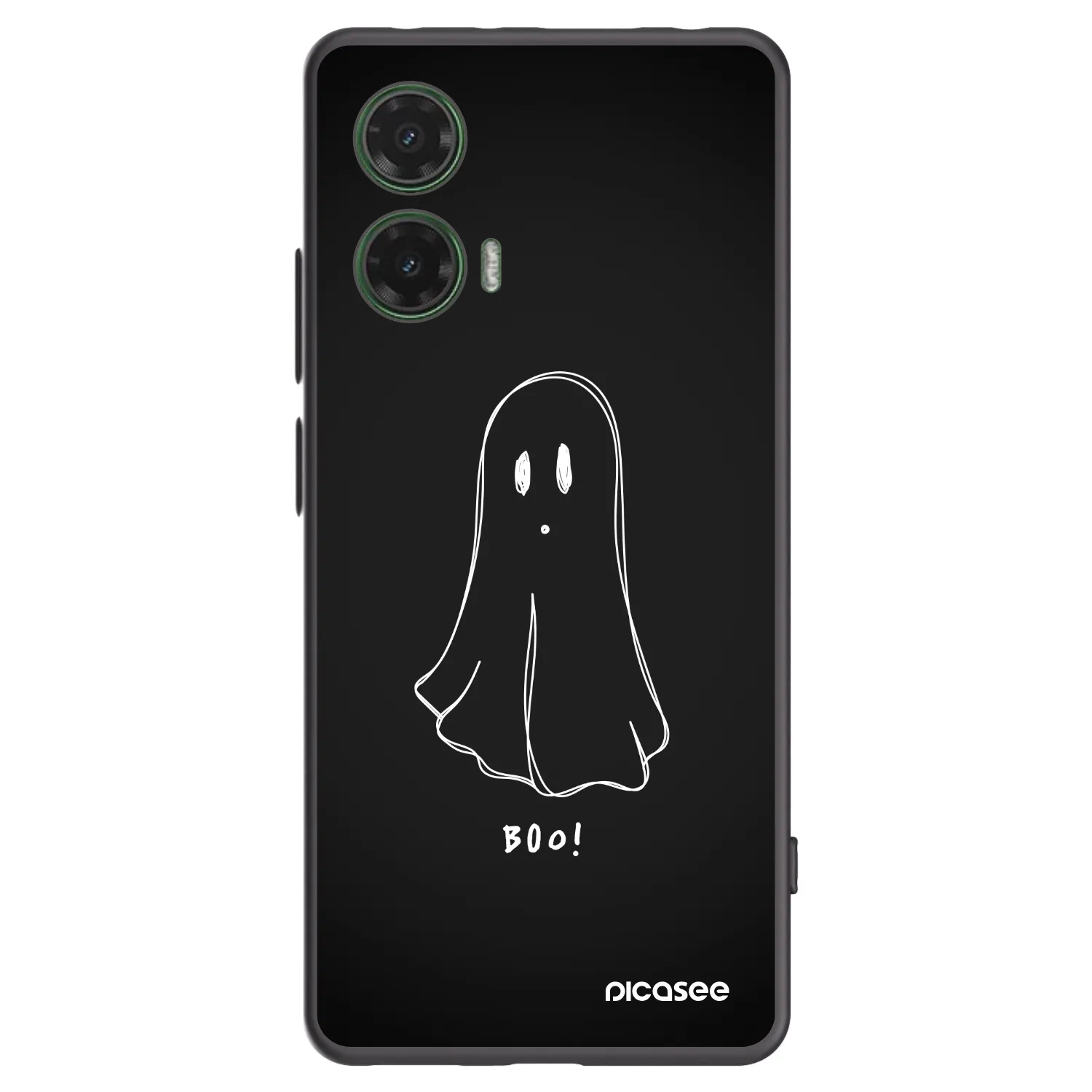 Picasee crna silikonska maskica za Motorola Moto G35 5G - Ghost 2