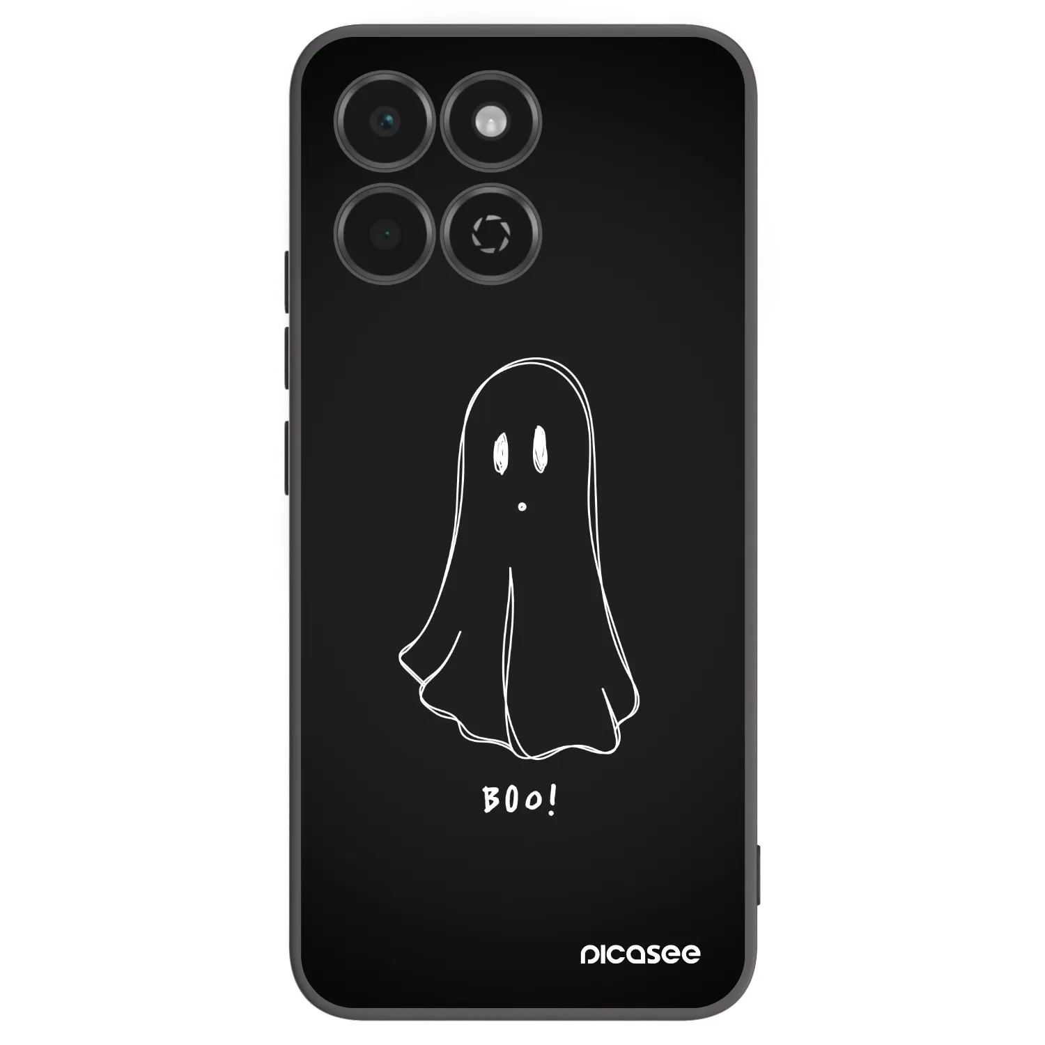 Picasee crna silikonska maskica za Honor 200 Smart 5G - Ghost 2