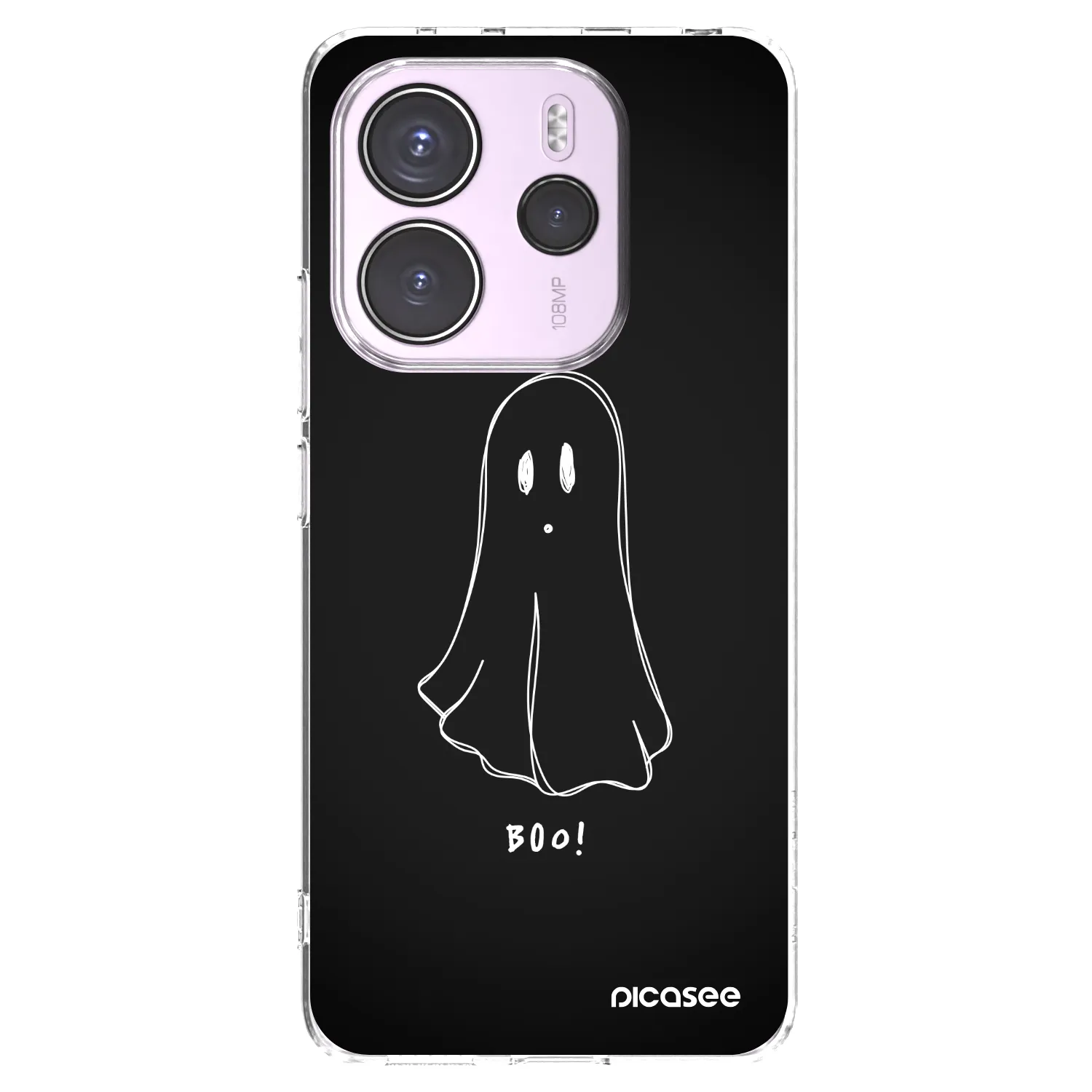 Picasee silikonska prozirna maskica za Xiaomi Redmi Note 14 4G - Ghost 2