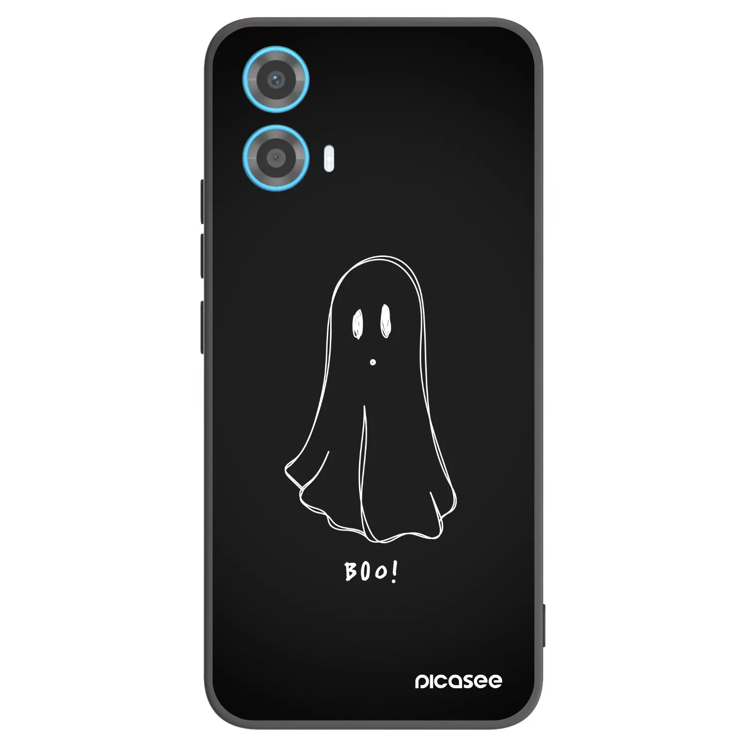 Picasee crna silikonska maskica za Motorola Moto G34 5G - Ghost 2