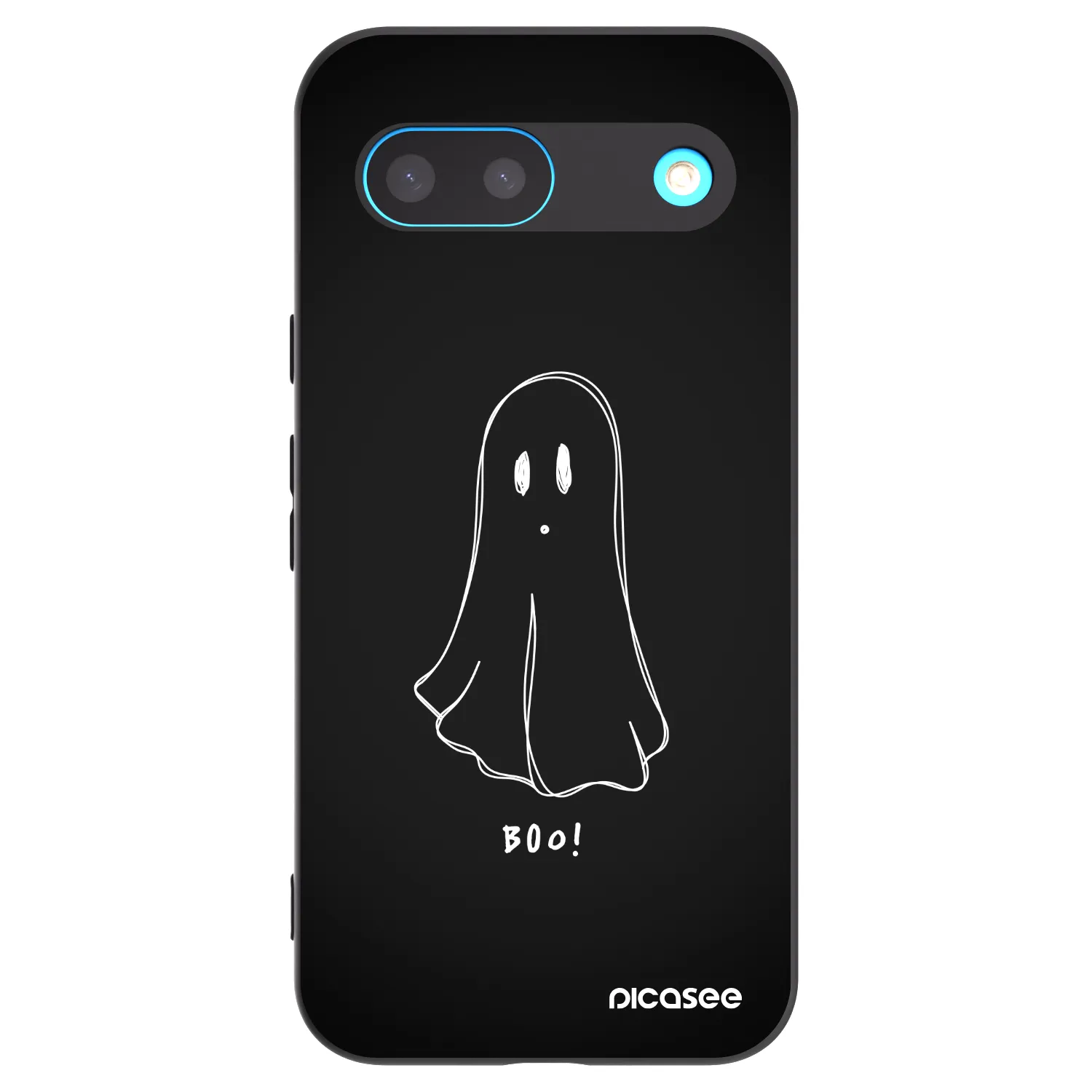 Picasee crna silikonska maskica za Google Pixel 8 - Ghost 2
