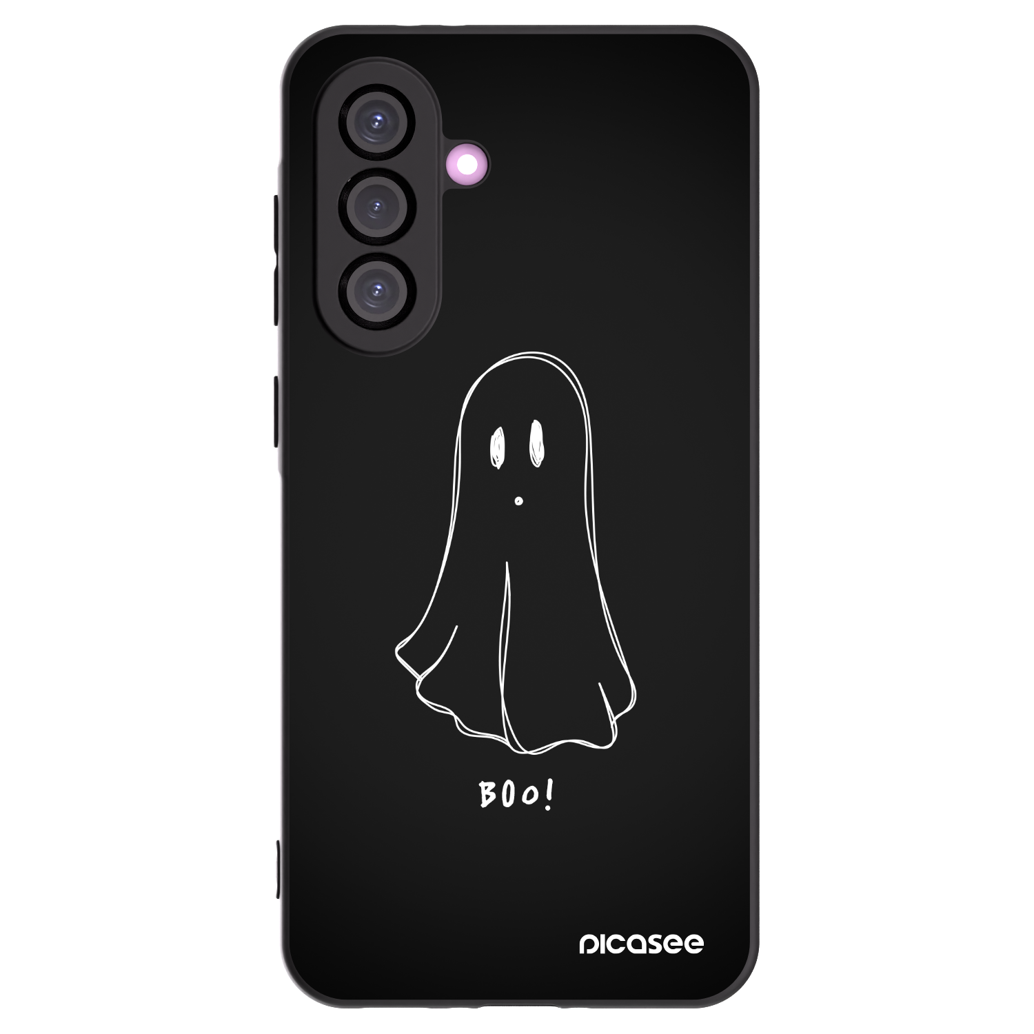 Picasee crna silikonska maskica za Samsung Galaxy A36 5G - Ghost 2