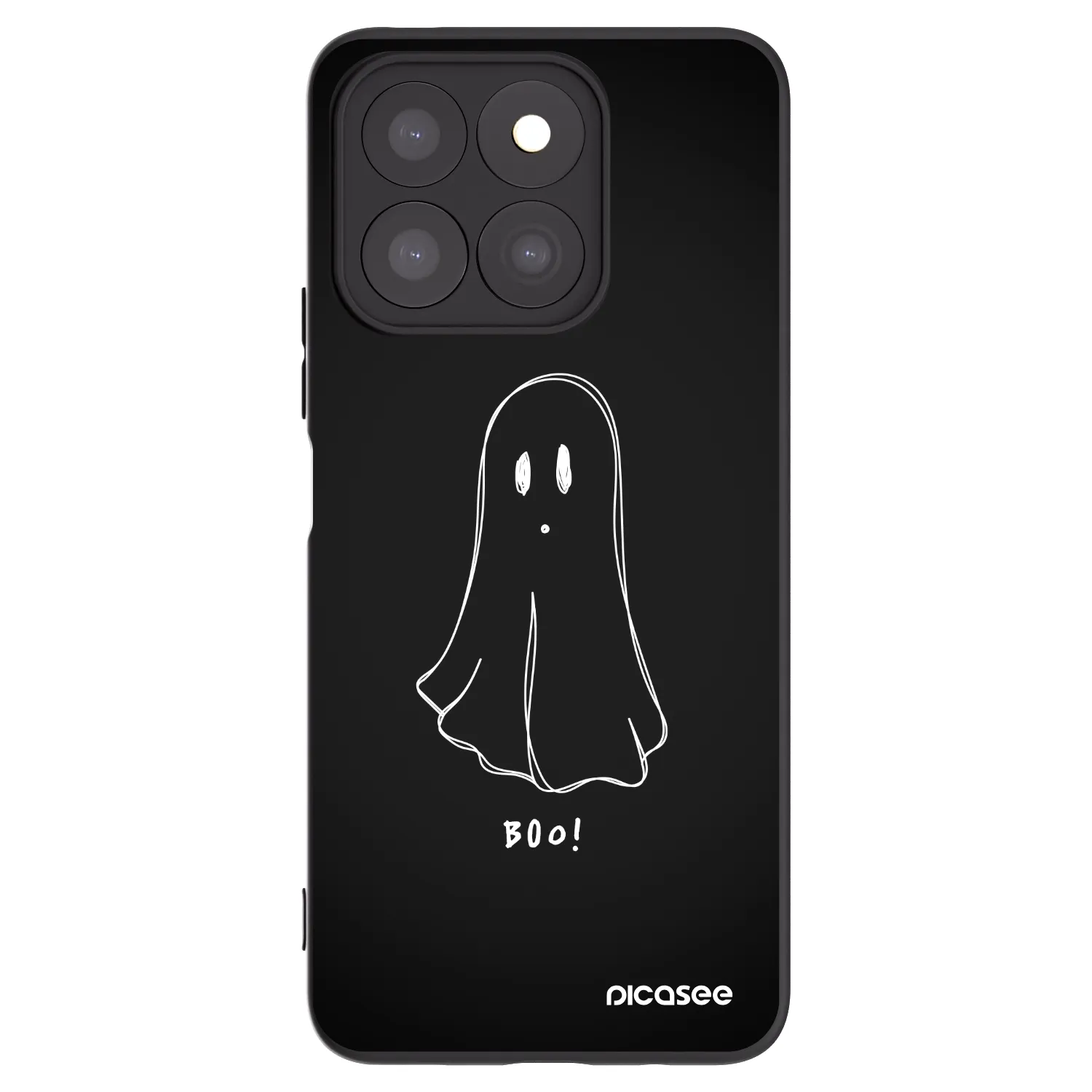 Picasee crna silikonska maskica za Honor X8c - Ghost 2