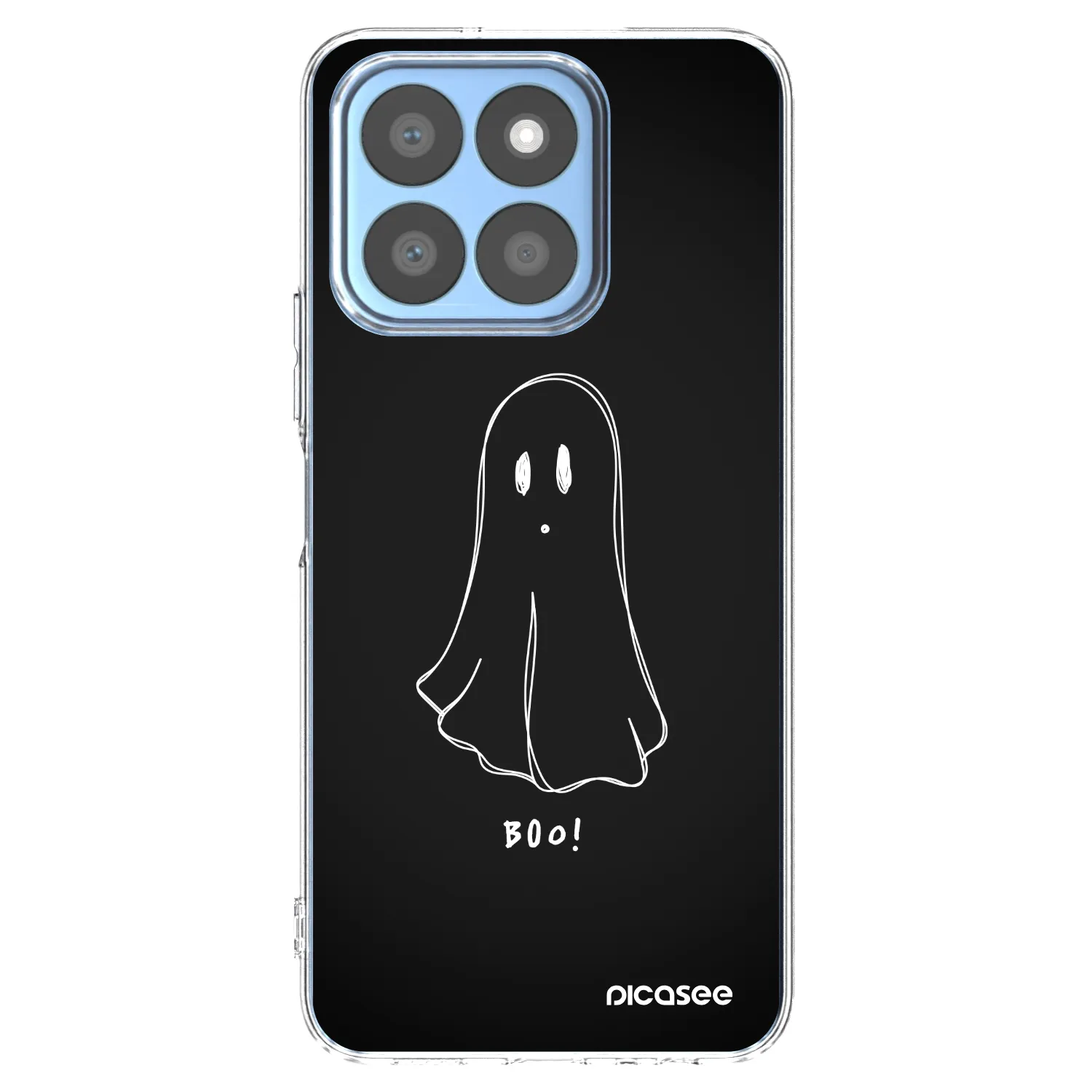 Picasee silikonska prozirna maskica za Honor X8c - Ghost 2
