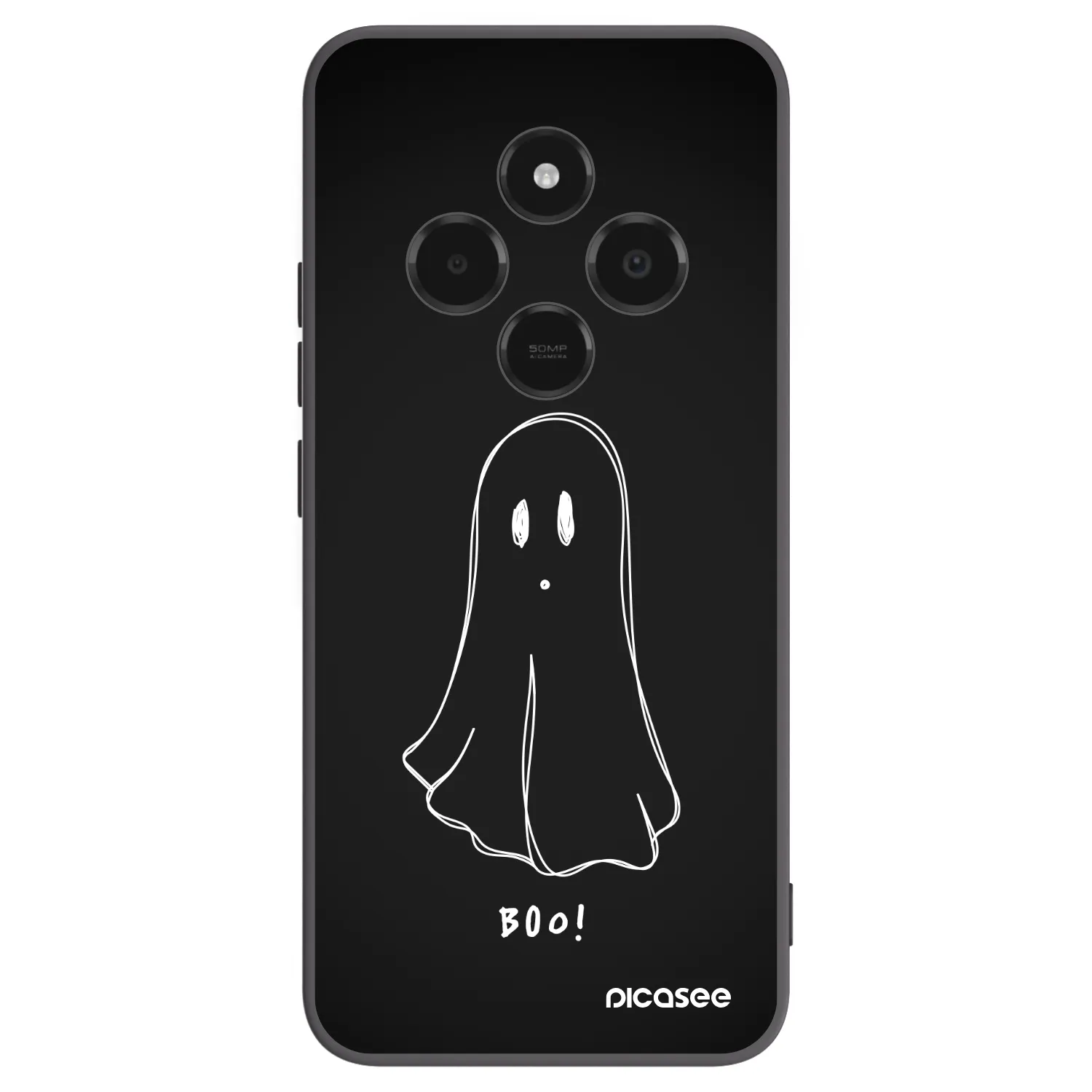 Picasee crna silikonska maskica za Xiaomi Poco C75 - Ghost 2