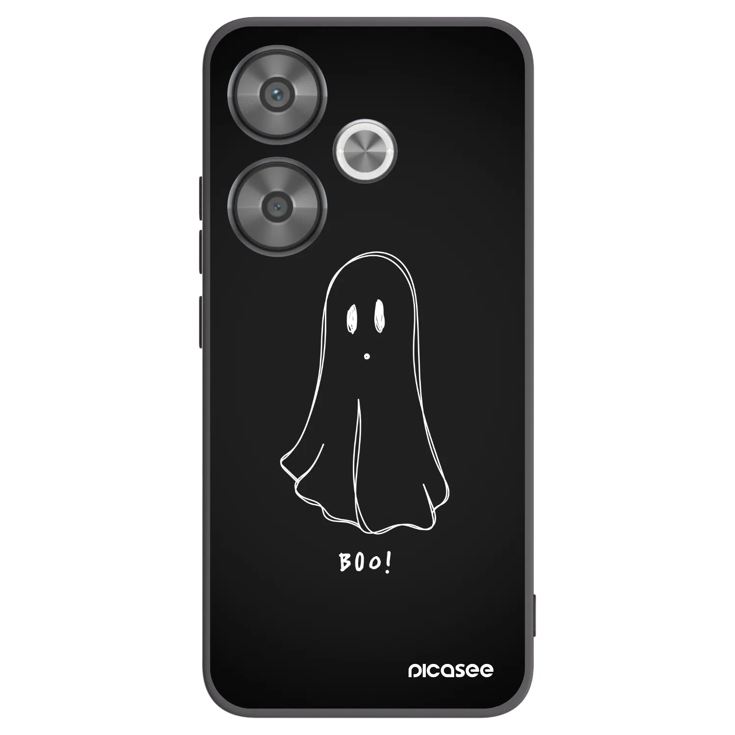 Picasee crna silikonska maskica za Xiaomi Poco F6 - Ghost 2