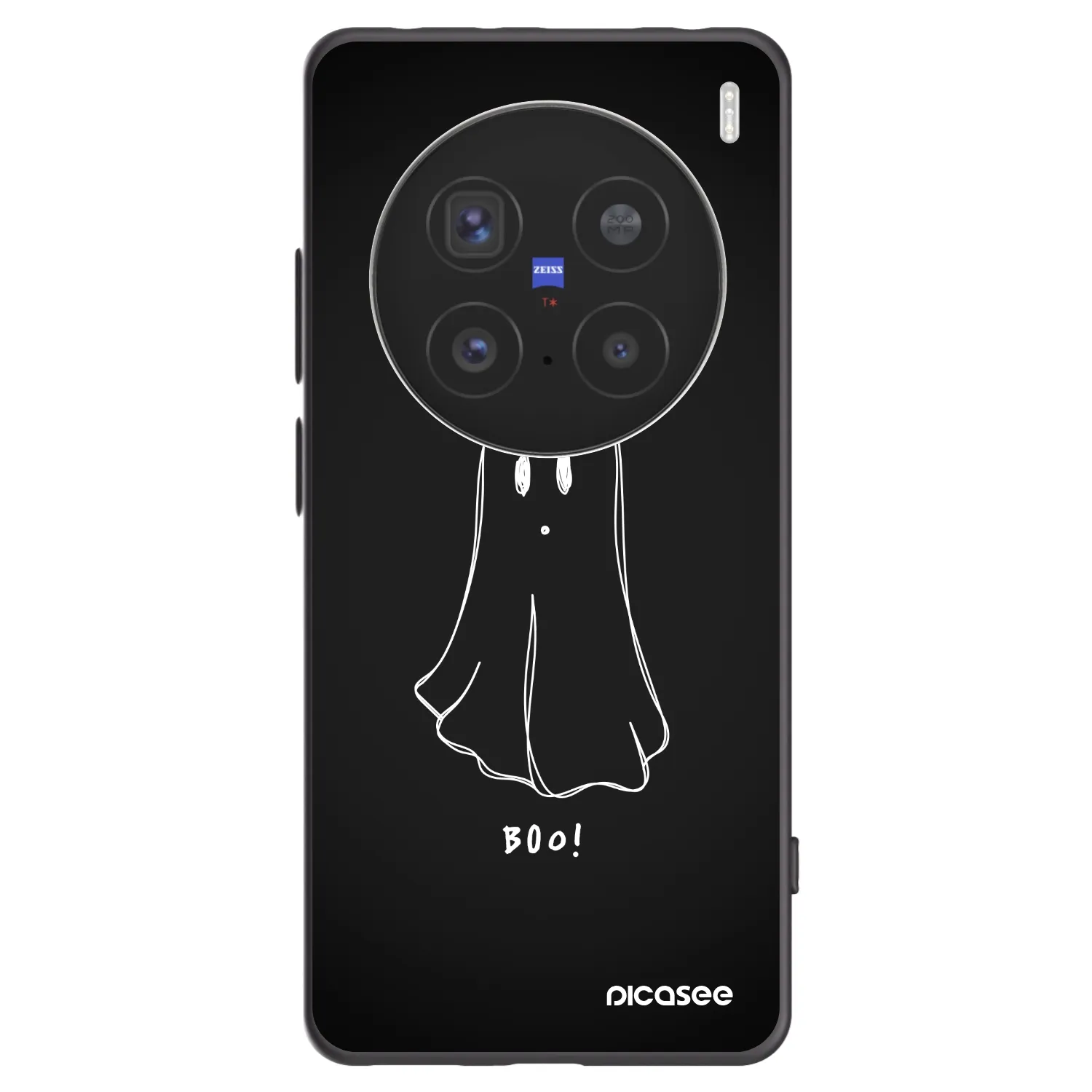 Picasee crna silikonska maskica za Vivo X200 Pro - Ghost 2
