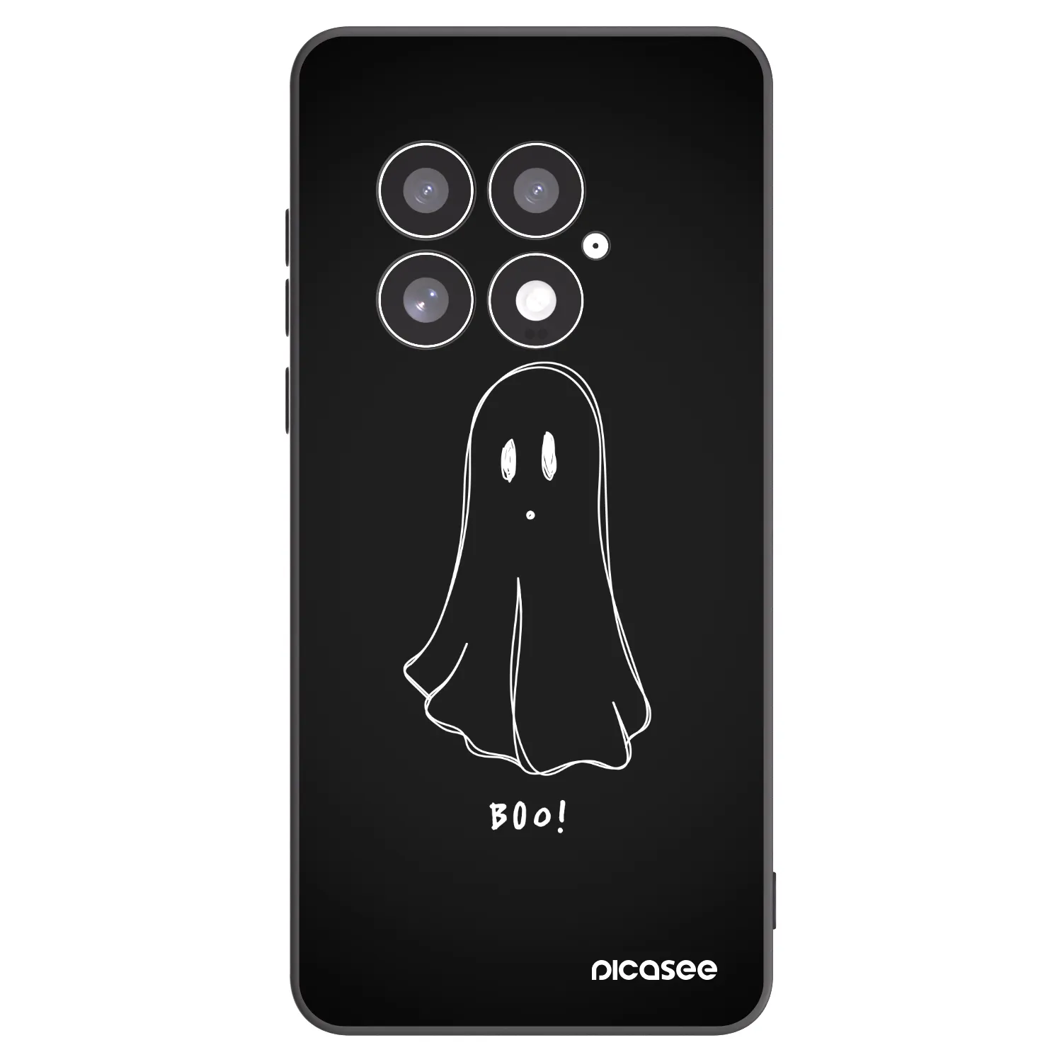 Picasee crna silikonska maskica za OnePlus 13 5G - Ghost 2
