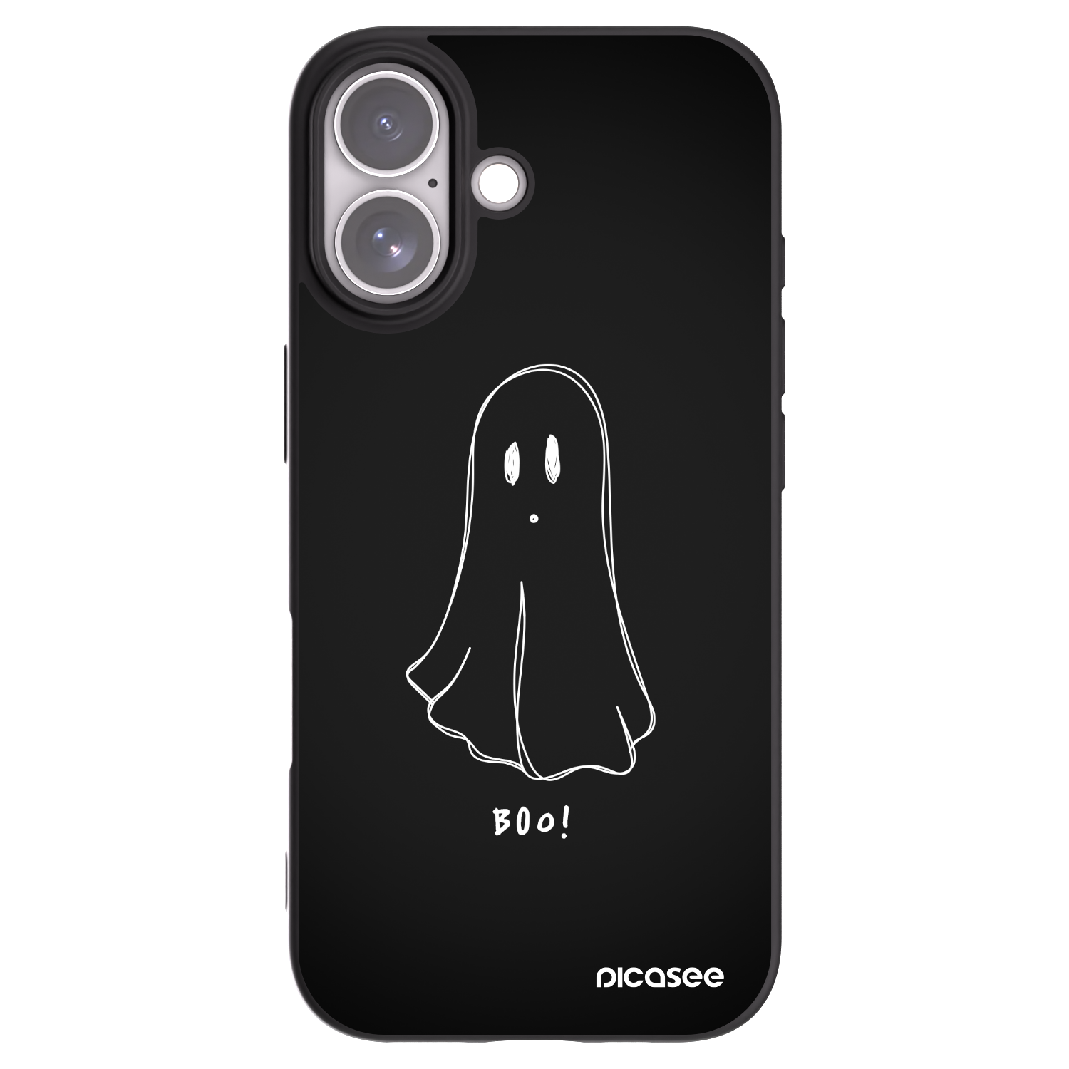 Picasee crna silikonska maskica za Apple iPhone 17 - Ghost 2