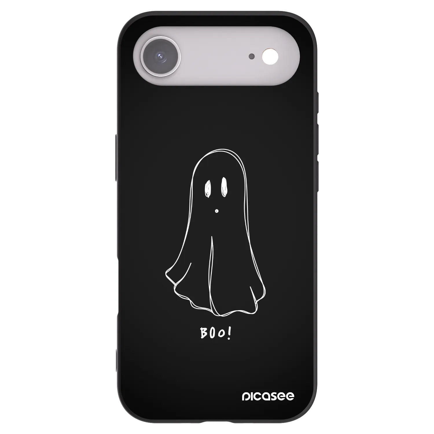 Picasee crna silikonska maskica za Apple iPhone Air - Ghost 2