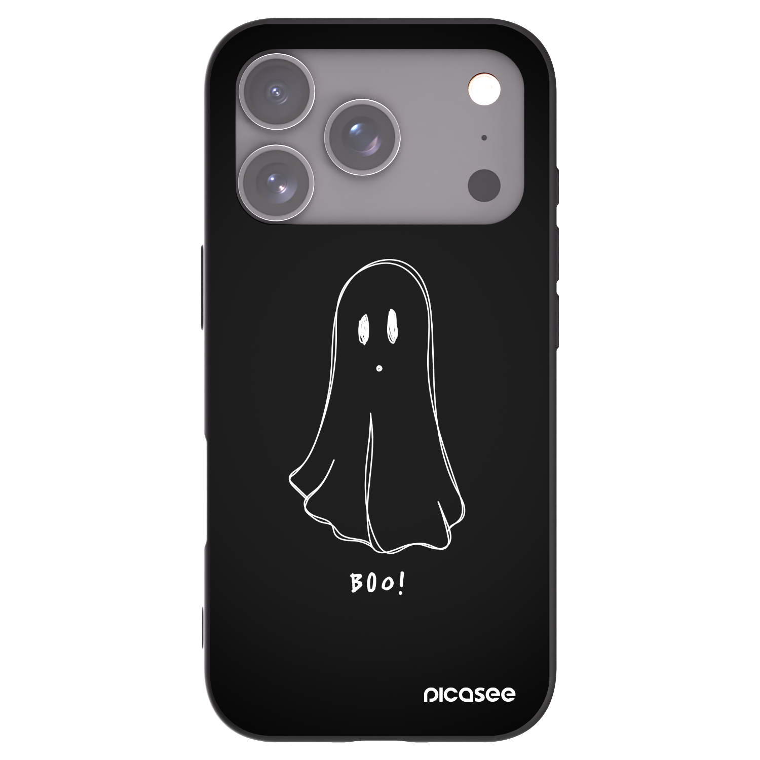 Picasee crna silikonska maskica za Apple iPhone 17 Pro - Ghost 2