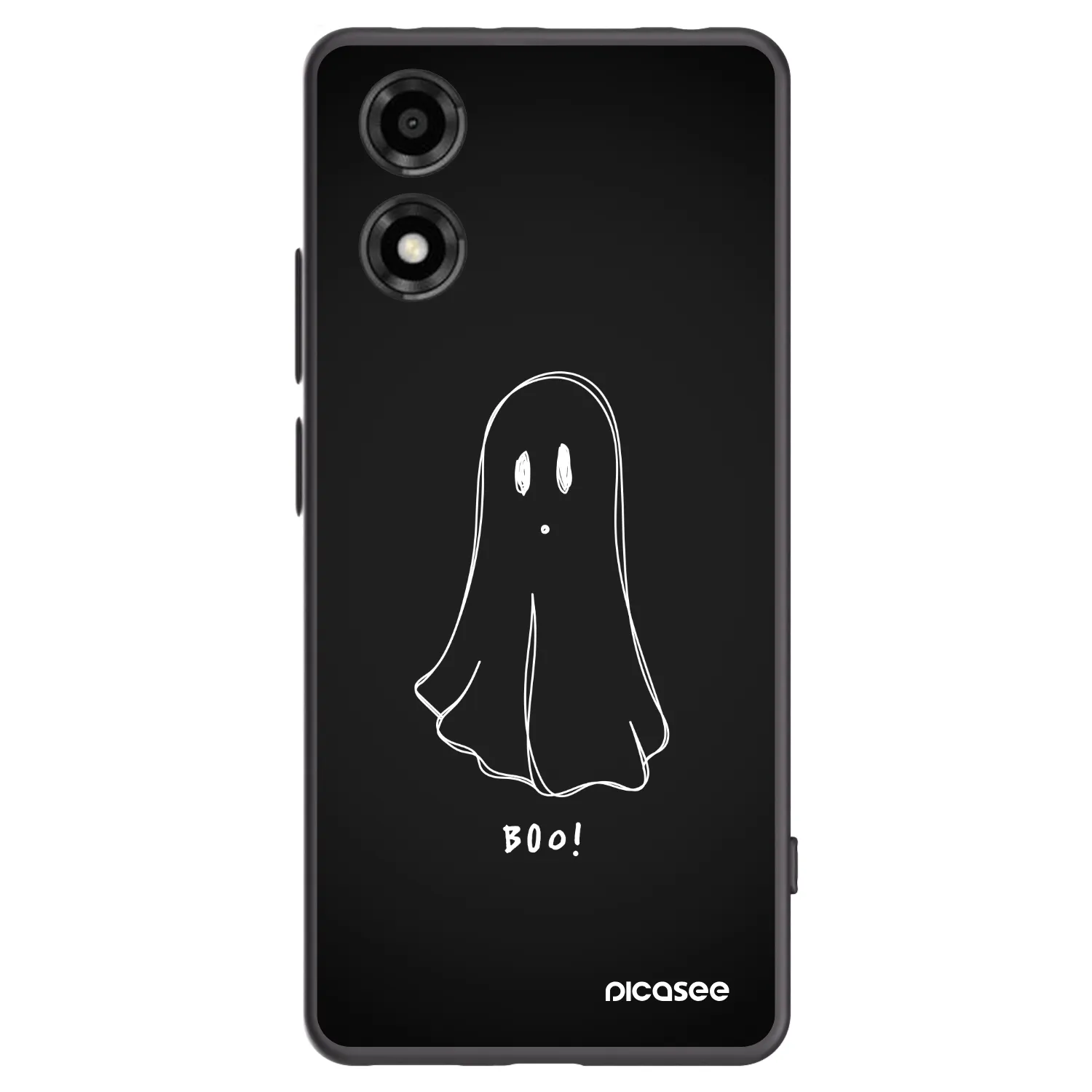 Picasee crna silikonska maskica za Motorola Moto E14 - Ghost 2