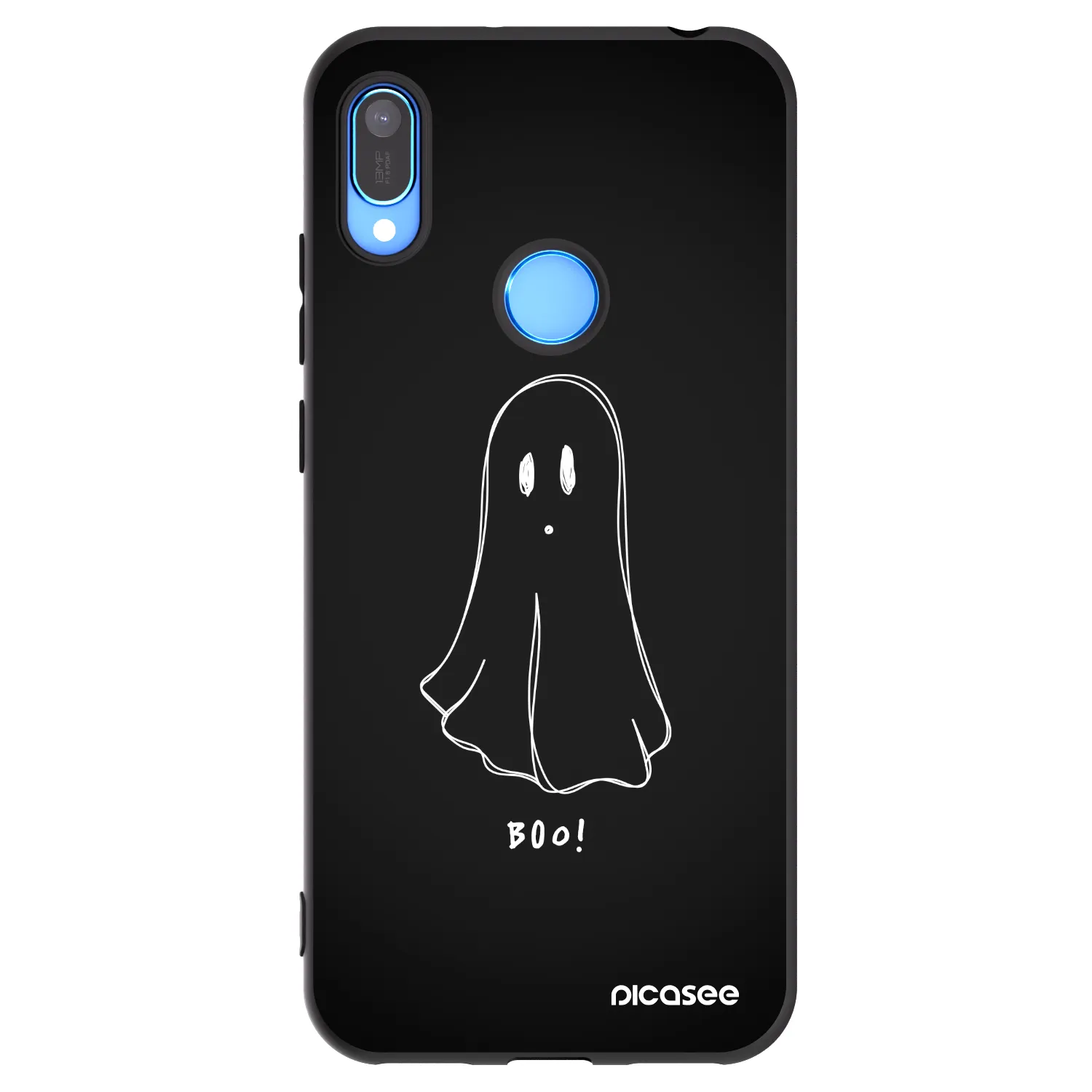 Picasee crna silikonska maskica za Huawei Y6 2019 - Ghost 2