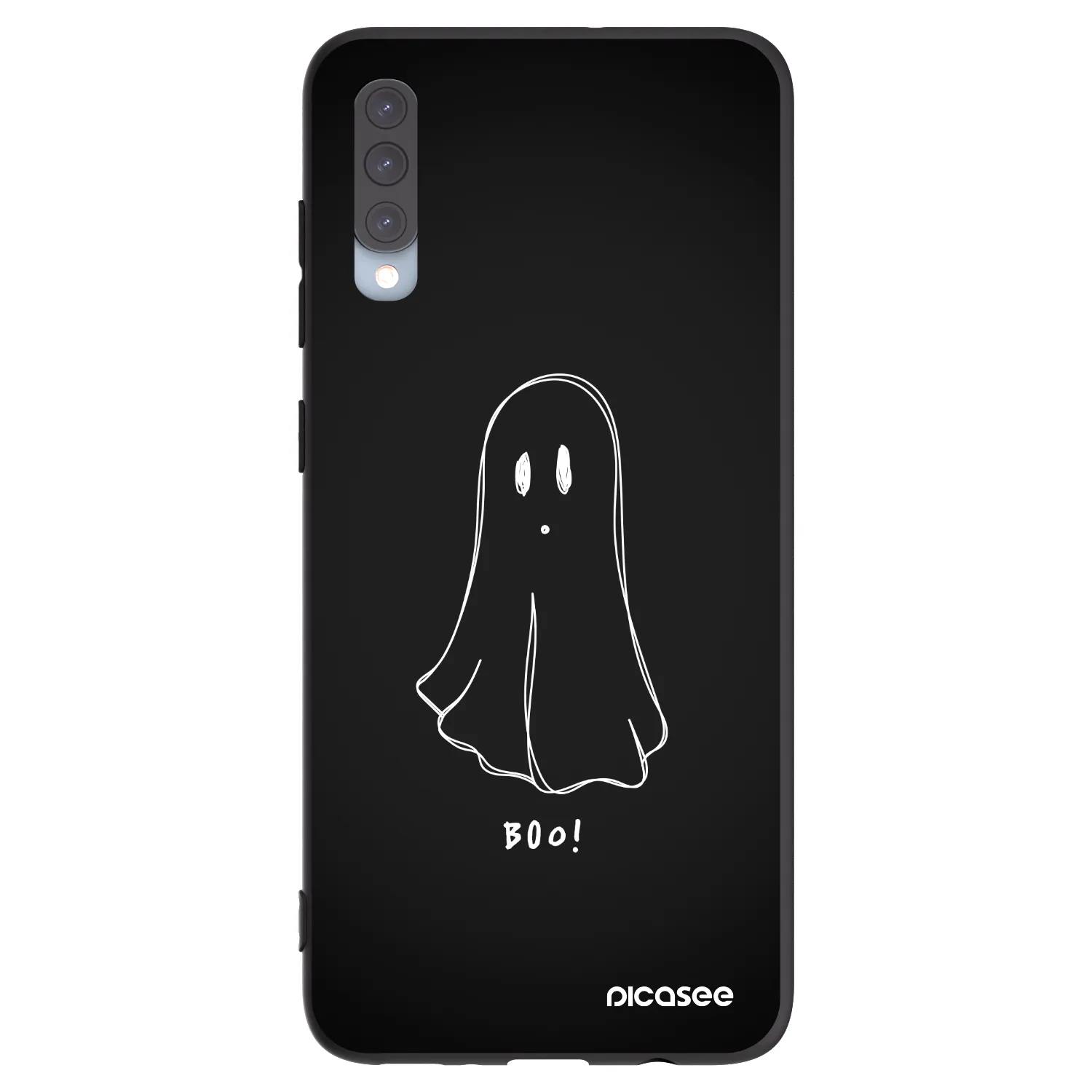Picasee crna silikonska maskica za Samsung Galaxy A70 A705F - Ghost 2