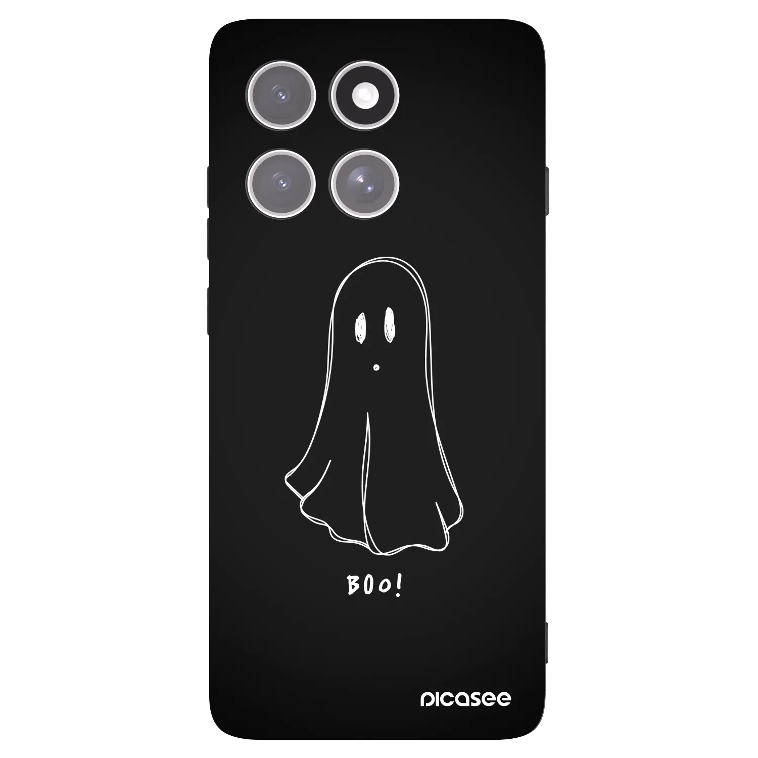 Picasee crna silikonska maskica za Motorola Edge 60 Pro - Ghost 2
