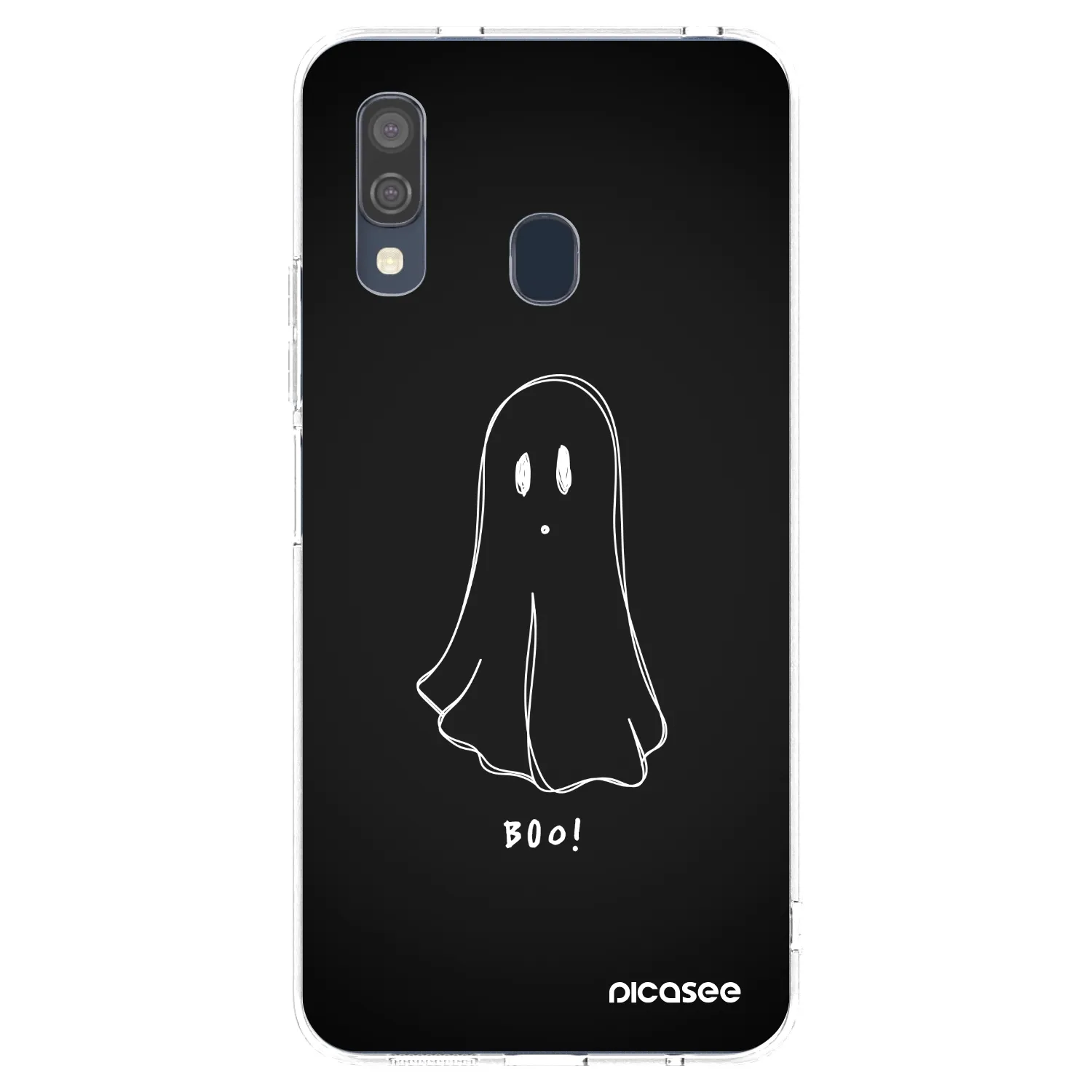Picasee silikonska prozirna maskica za Samsung Galaxy A40 A405F - Ghost 2