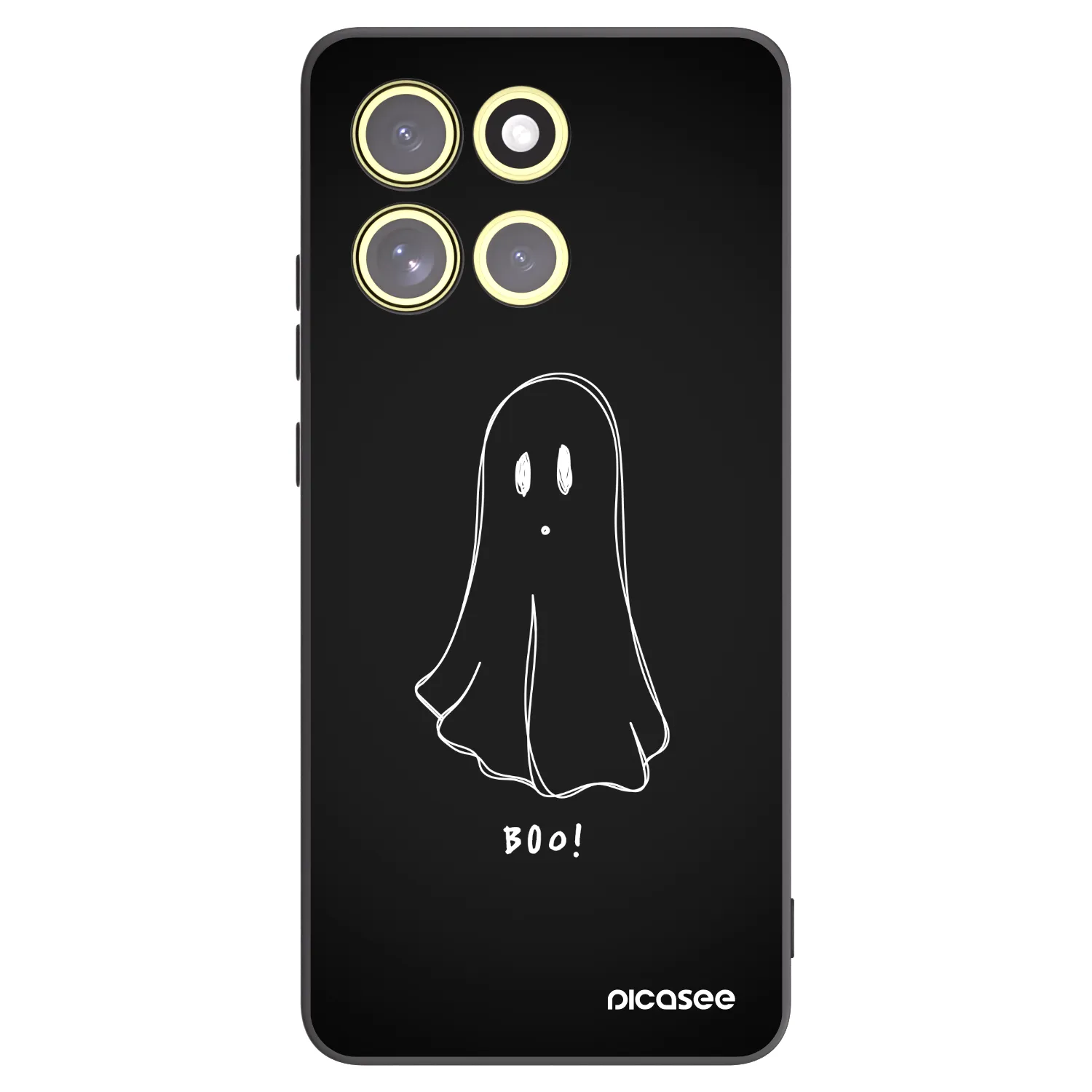 Picasee crna silikonska maskica za Motorola Moto G86 5G - Ghost 2