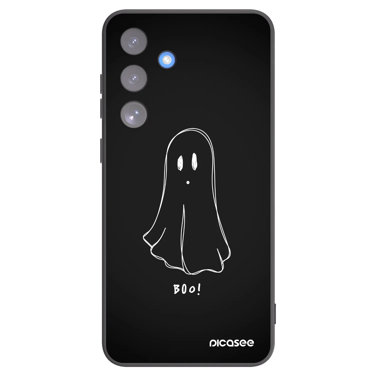Picasee crna silikonska maskica za Samsung Galaxy S25 FE 5G - Ghost 2