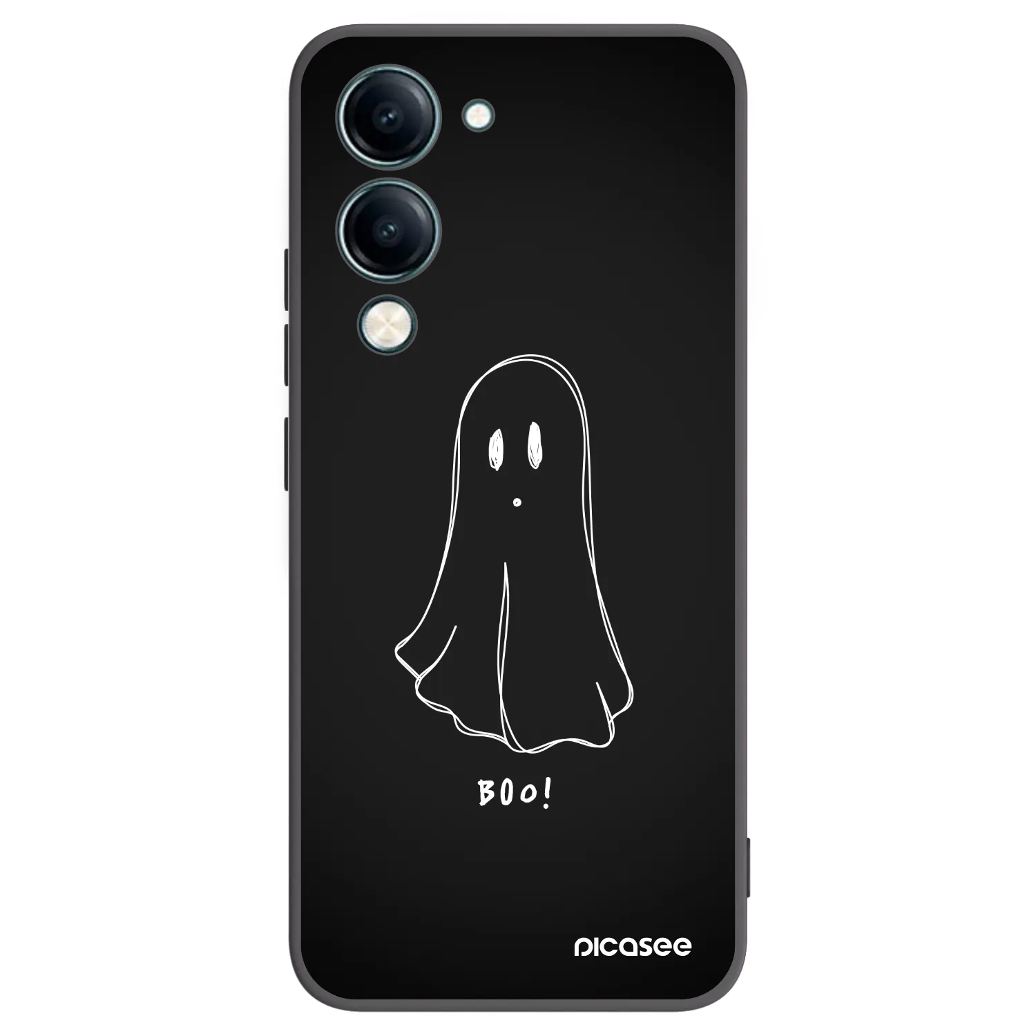 Picasee crna silikonska maskica za Vivo Y29s 5G - Ghost 2