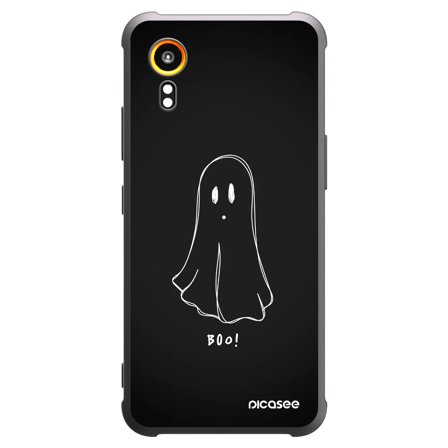 Picasee crna silikonska maskica za Samsung Galaxy XCover 7 - Ghost 2