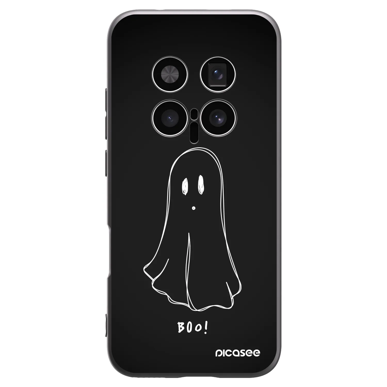 Picasee crna silikonska maskica za Honor Magic8 Pro 5G - Ghost 2