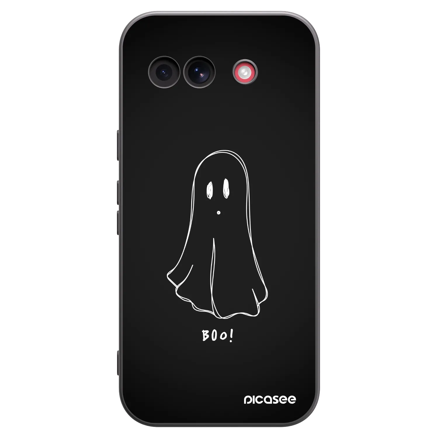 Picasee crna silikonska maskica za Google Pixel 10a - Ghost 2