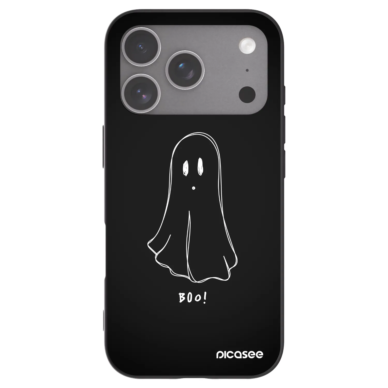 Picasee crna silikonska maskica za Apple iPhone 18 Pro - Ghost 2