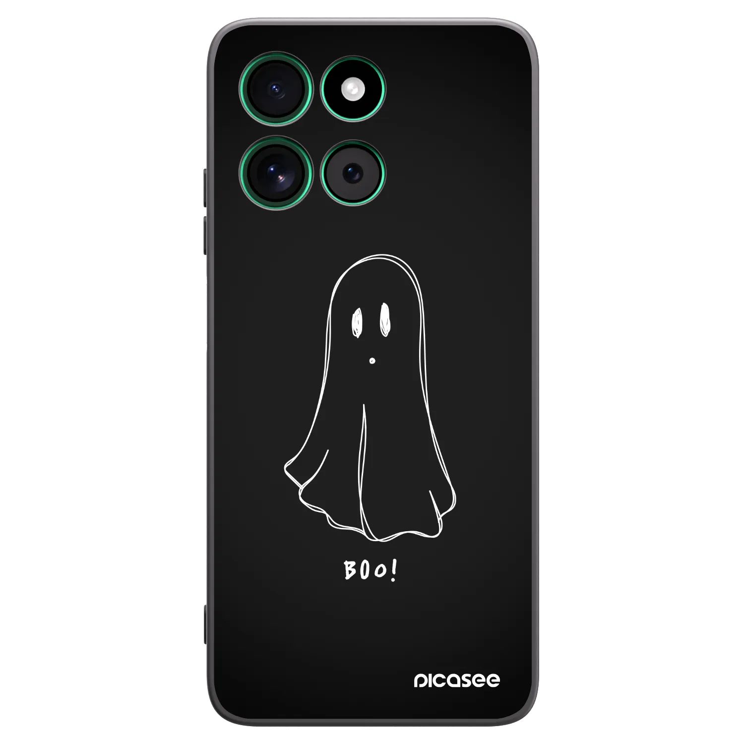 Picasee crna silikonska maskica za Motorola Moto G57 Power - Ghost 2