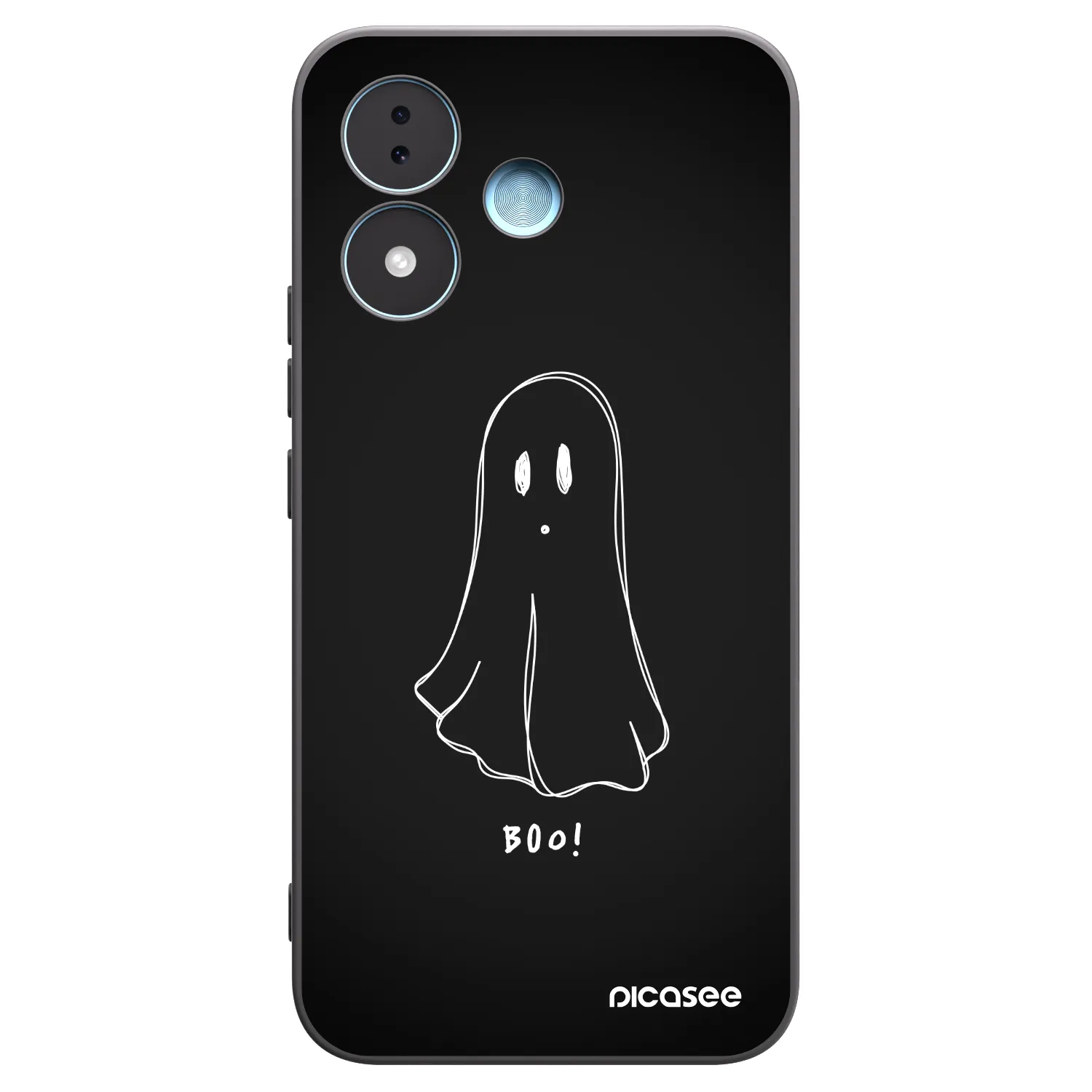 Picasee crna silikonska maskica za Xiaomi Redmi Note 17 5G - Ghost 2