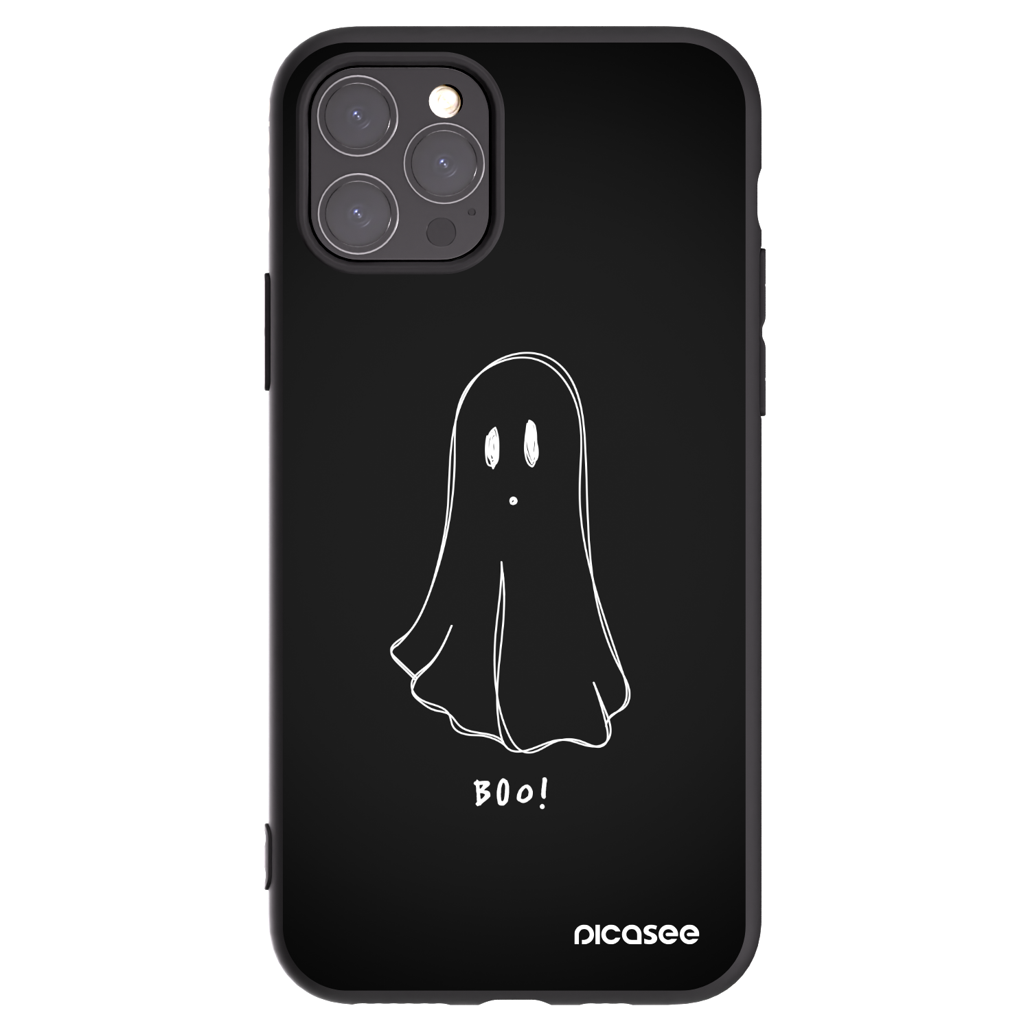 Picasee crna silikonska maskica za Apple iPhone 11 Pro - Ghost 2