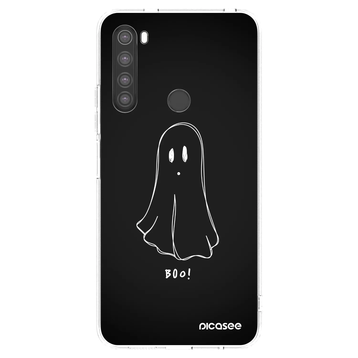 Picasee silikonska prozirna maskica za Xiaomi Redmi Note 8 - Ghost 2