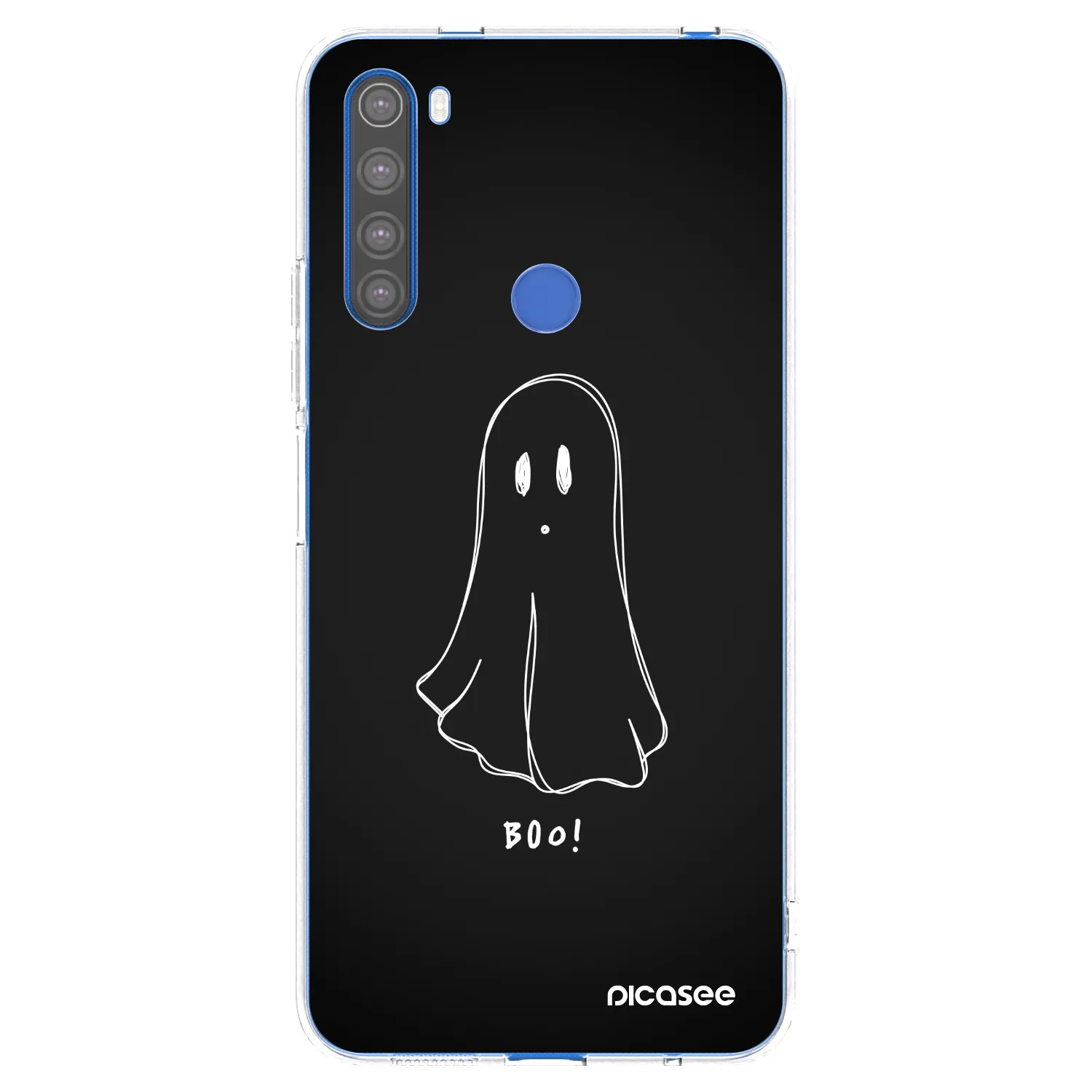 Picasee silikonska prozirna maskica za Xiaomi Redmi Note 8T - Ghost 2