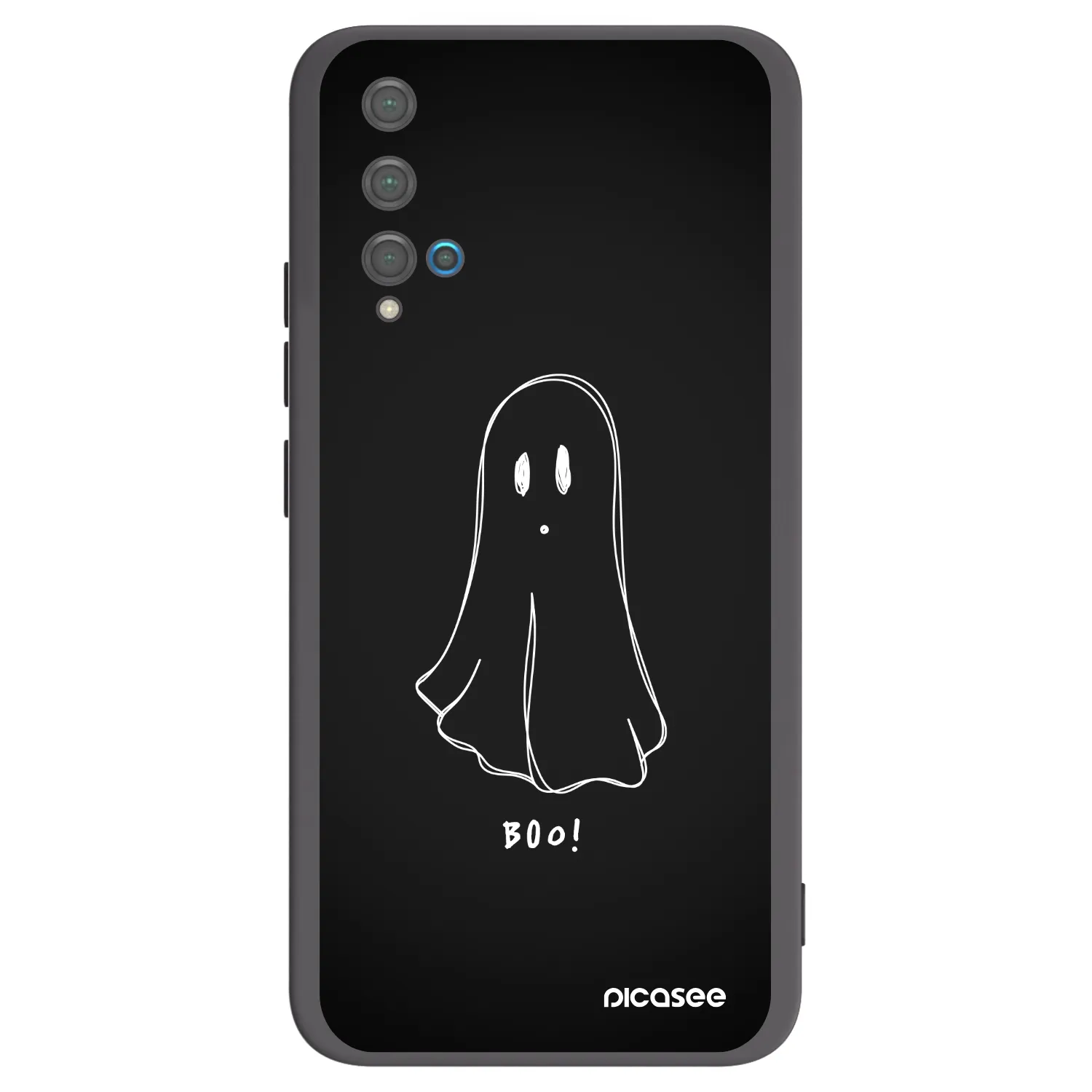 Picasee crna silikonska maskica za Huawei Nova 5T - Ghost 2