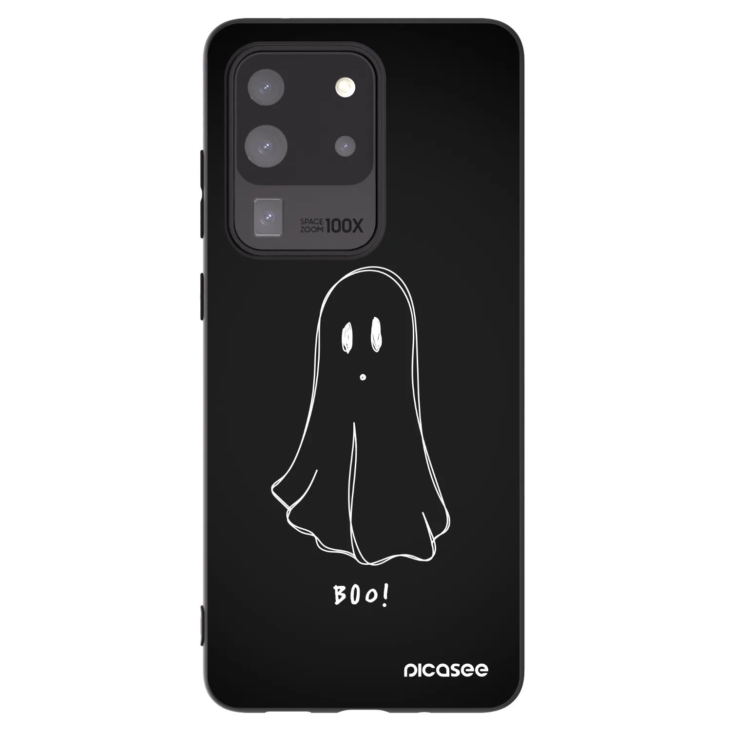 Picasee crna silikonska maskica za Samsung Galaxy S20 Ultra 5G G988F - Ghost 2
