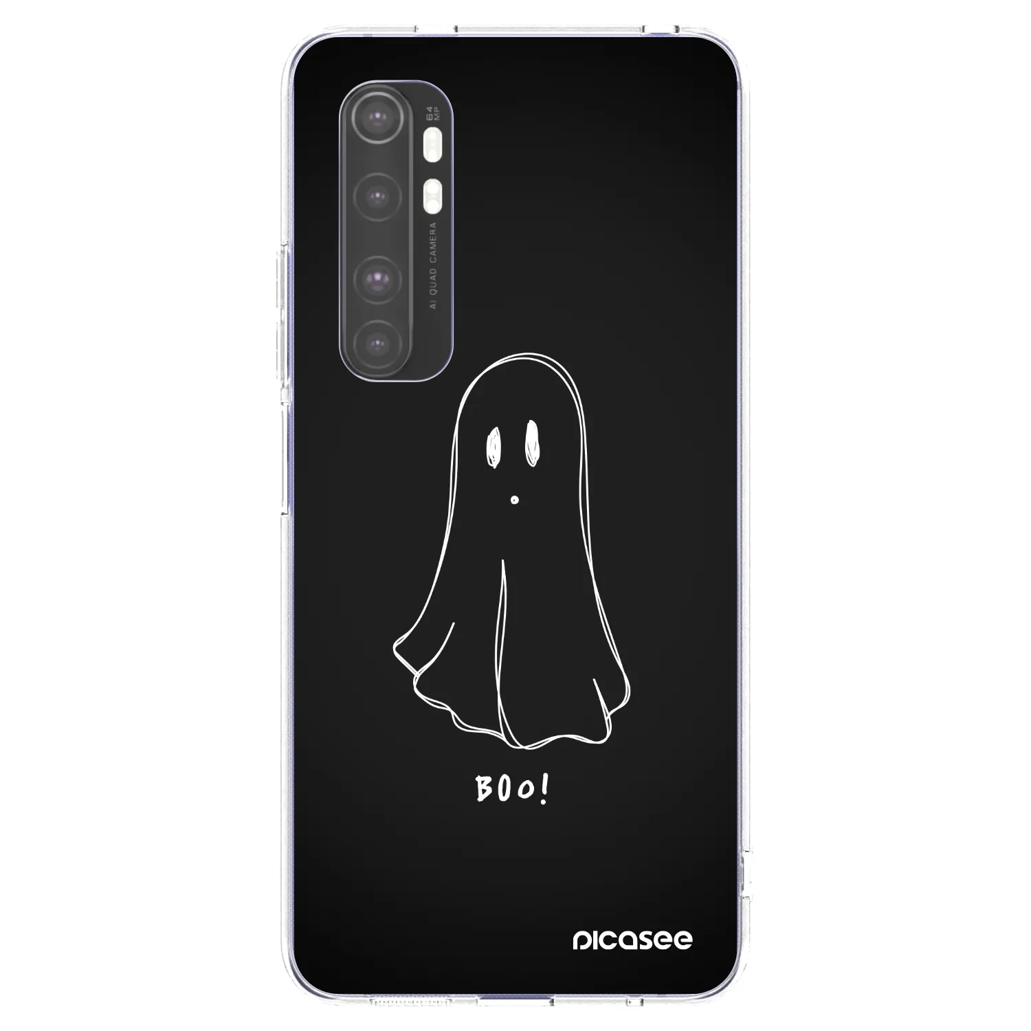 Picasee silikonska prozirna maskica za Xiaomi Mi Note 10 Lite - Ghost 2
