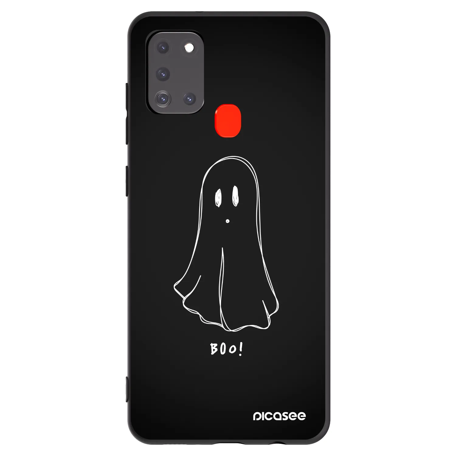 Picasee crna silikonska maskica za Samsung Galaxy A21s - Ghost 2