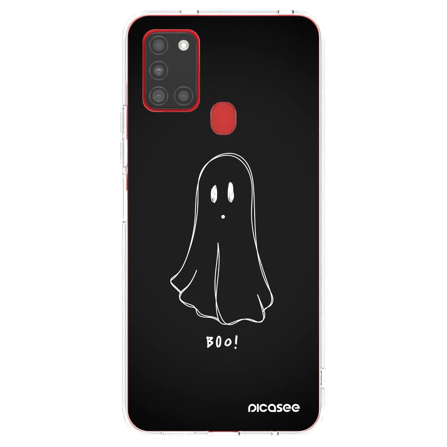 Picasee silikonska prozirna maskica za Samsung Galaxy A21s - Ghost 2