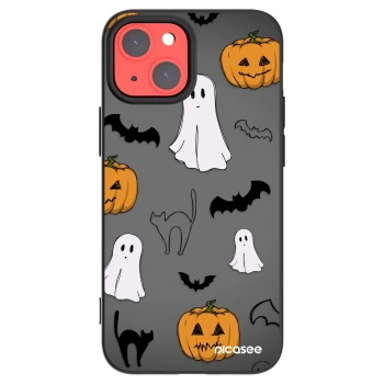 Picasee crna silikonska maskica za Apple iPhone 13 mini - Spooky crew