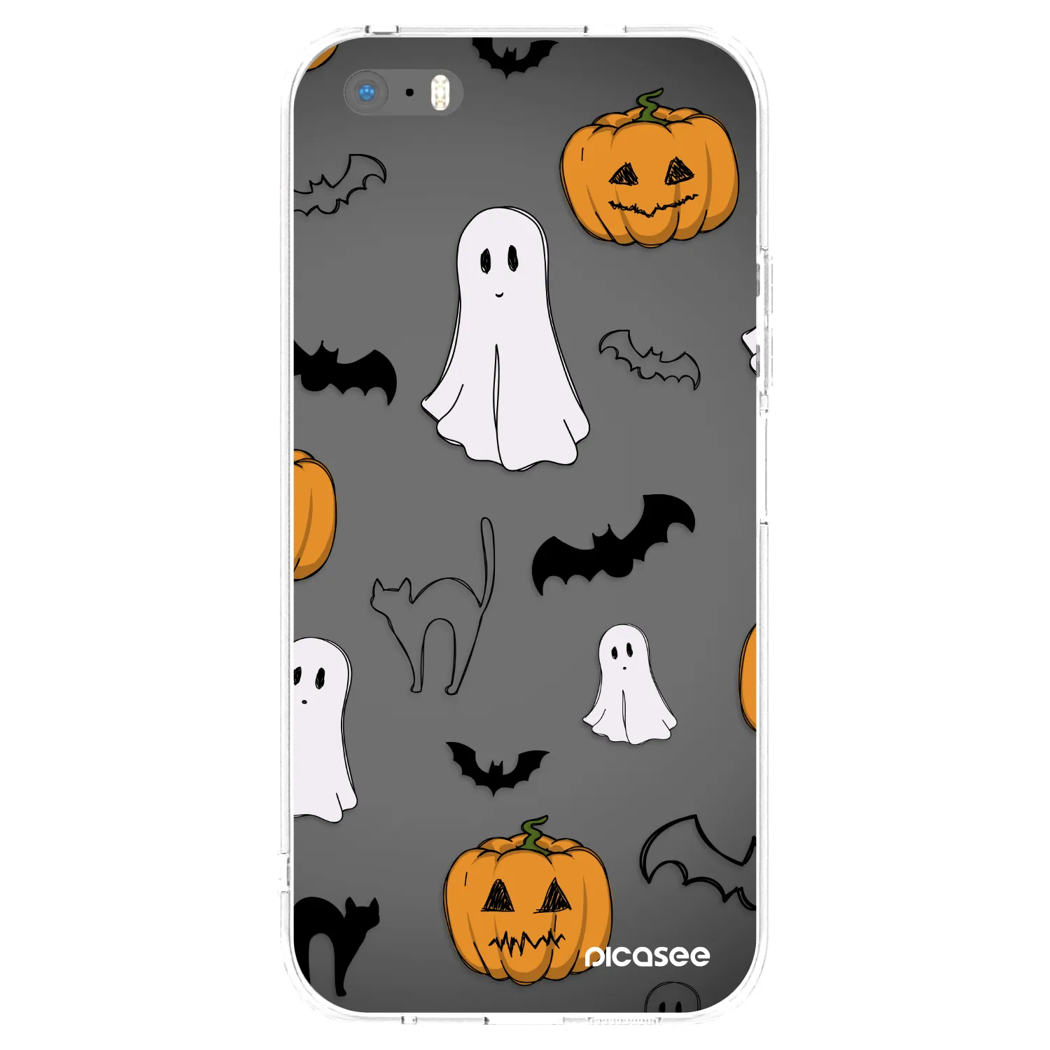 Picasee silikonska prozirna maskica za Apple iPhone 5/5S/SE - Spooky crew