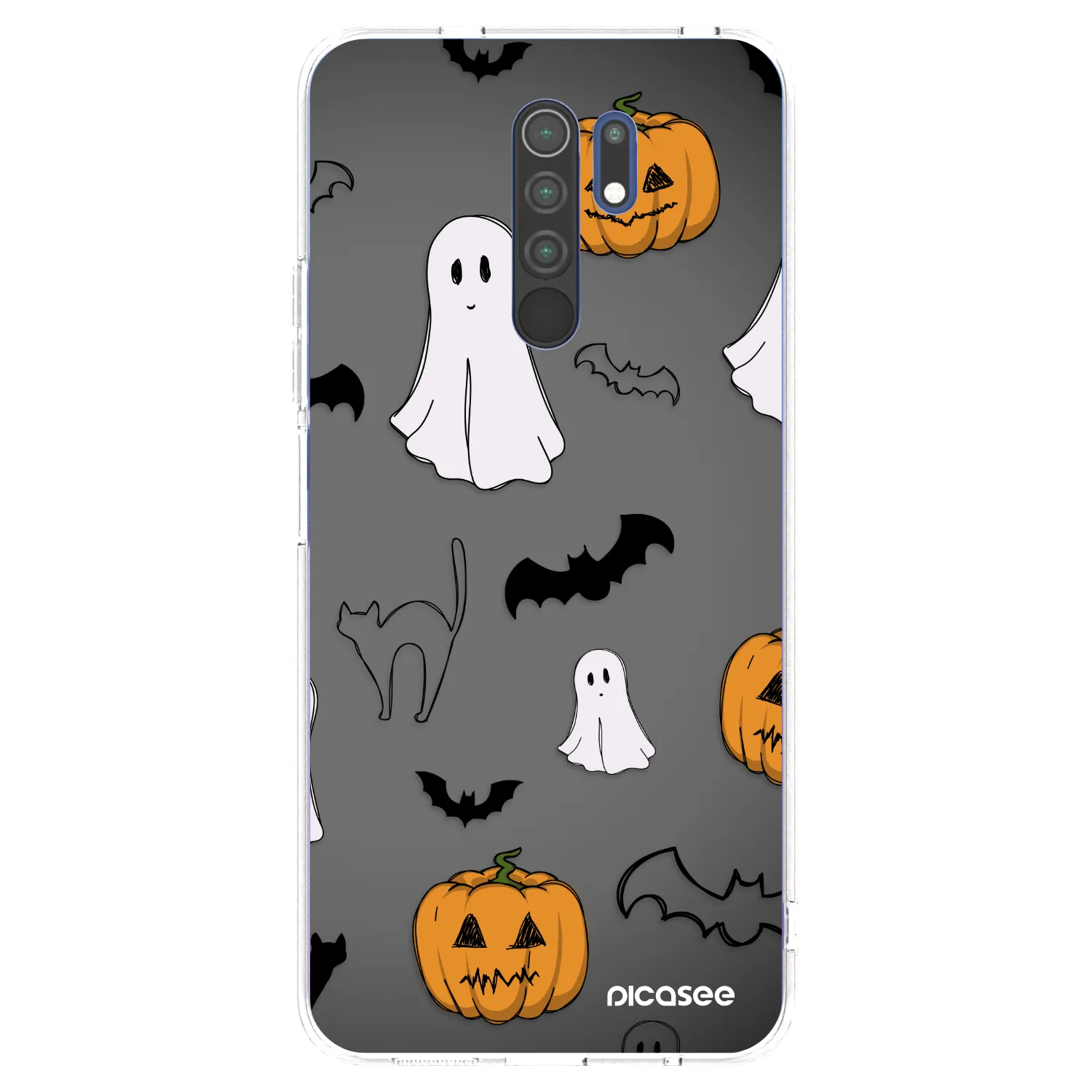 Picasee silikonska prozirna maskica za Xiaomi Redmi 9 - Spooky crew