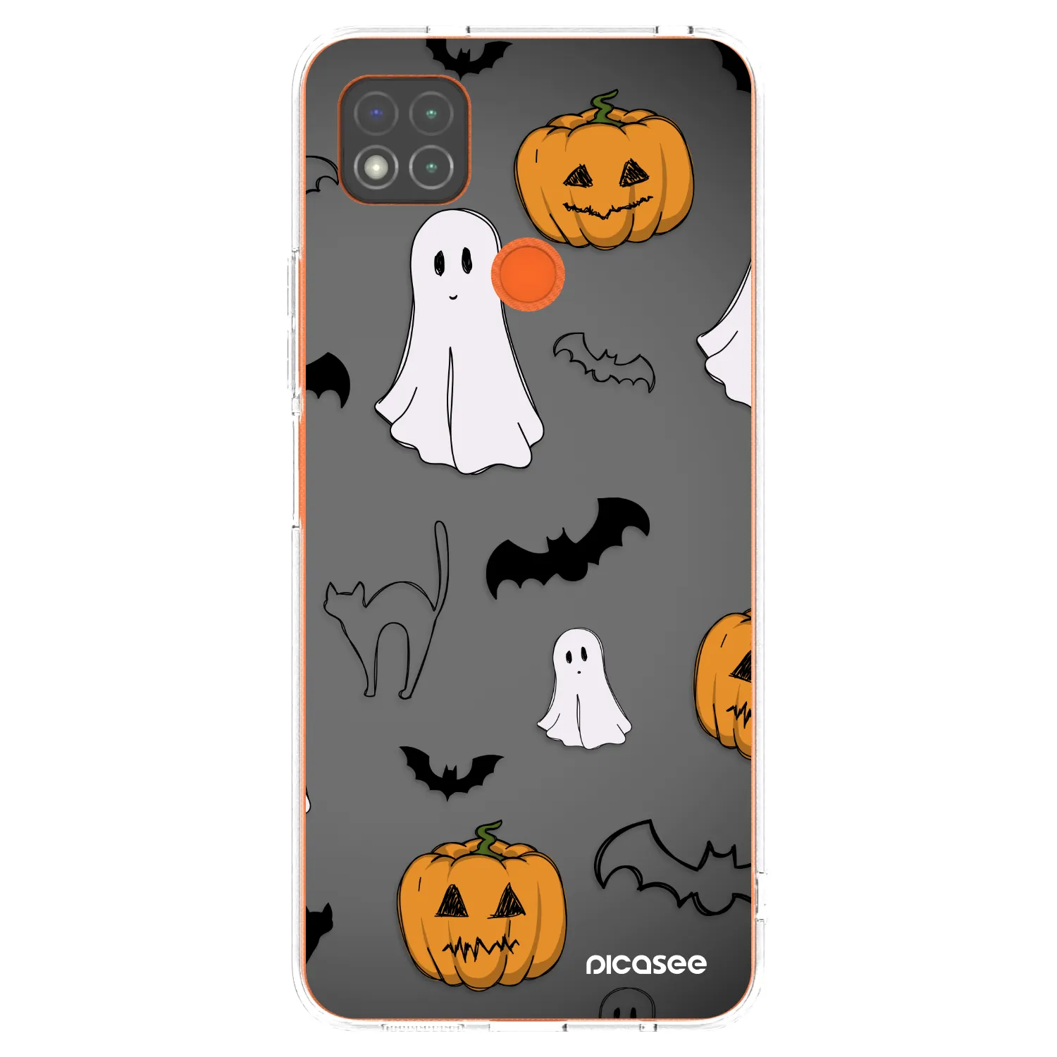 Picasee silikonska prozirna maskica za Xiaomi Redmi 9C - Spooky crew