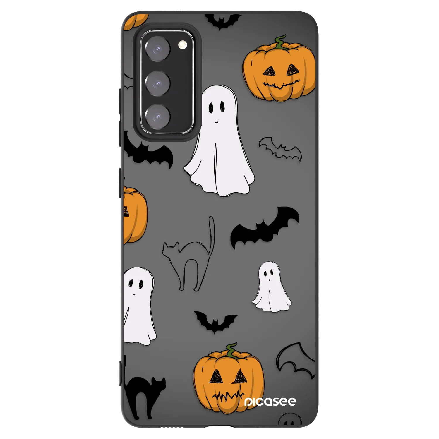 Picasee crna silikonska maskica za Samsung Galaxy S20 FE - Spooky crew