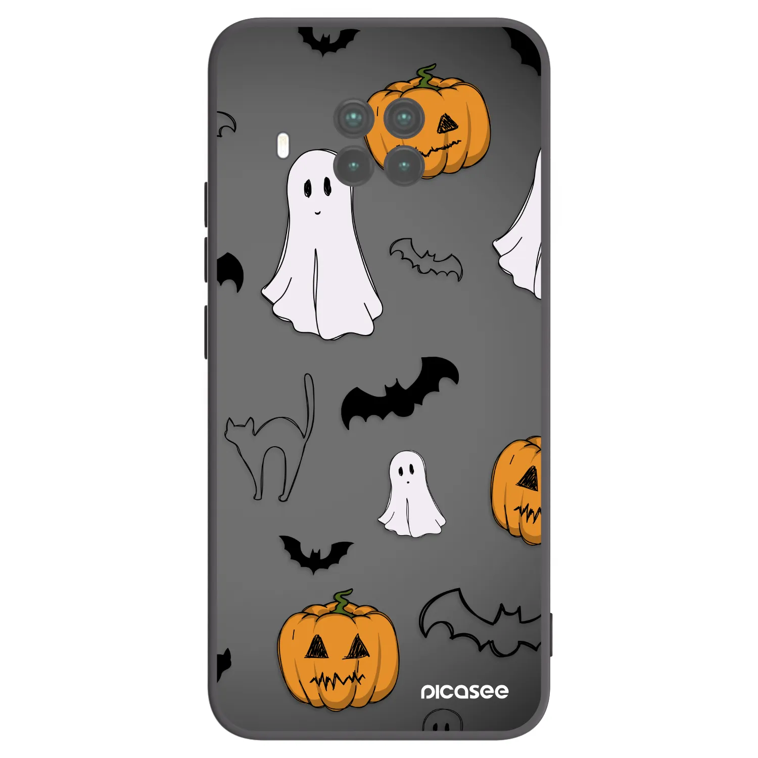 Picasee crna silikonska maskica za Xiaomi Mi 10T Lite - Spooky crew