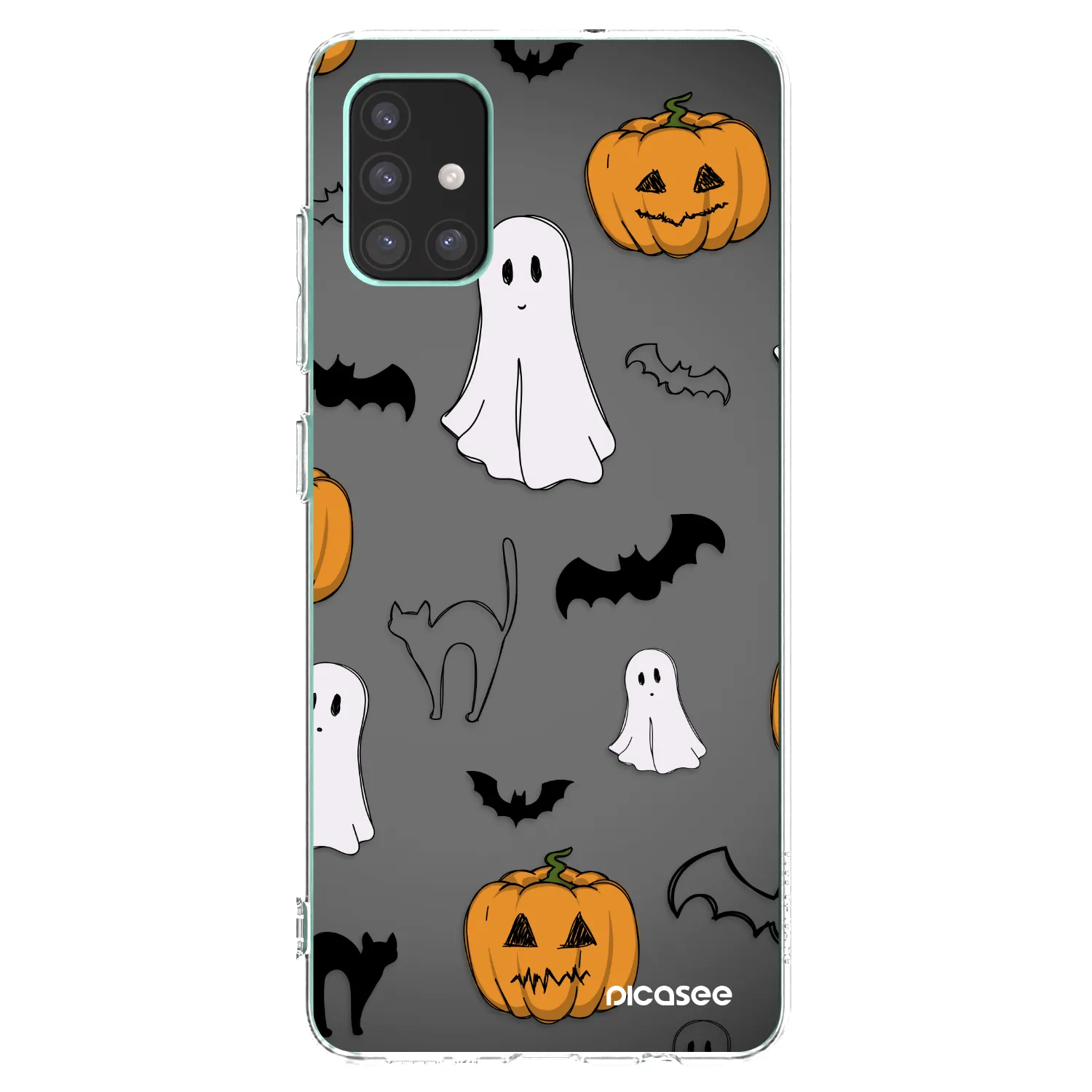 Picasee silikonska prozirna maskica za Samsung Galaxy M51 M515F - Spooky crew