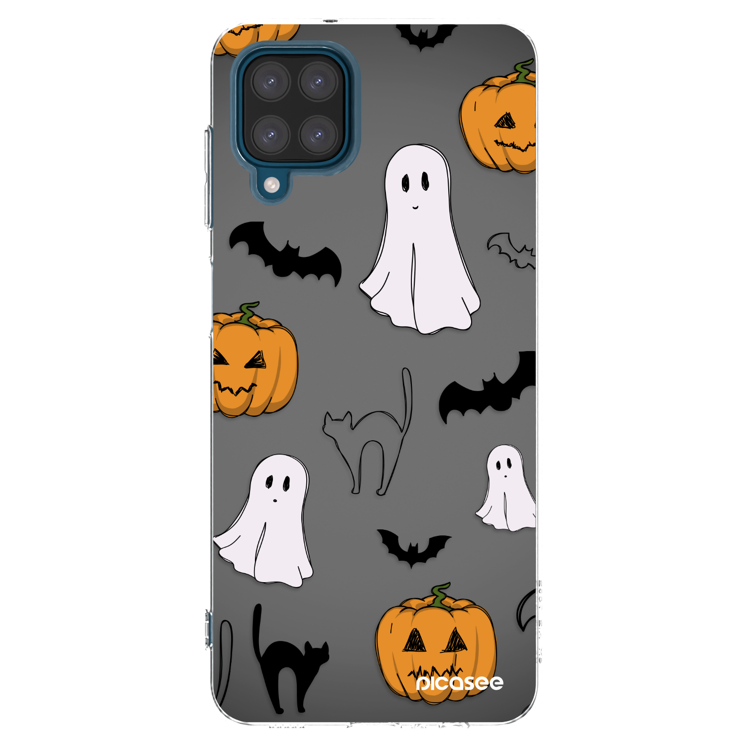 Picasee silikonska prozirna maskica za Samsung Galaxy A12 A125F - Spooky crew